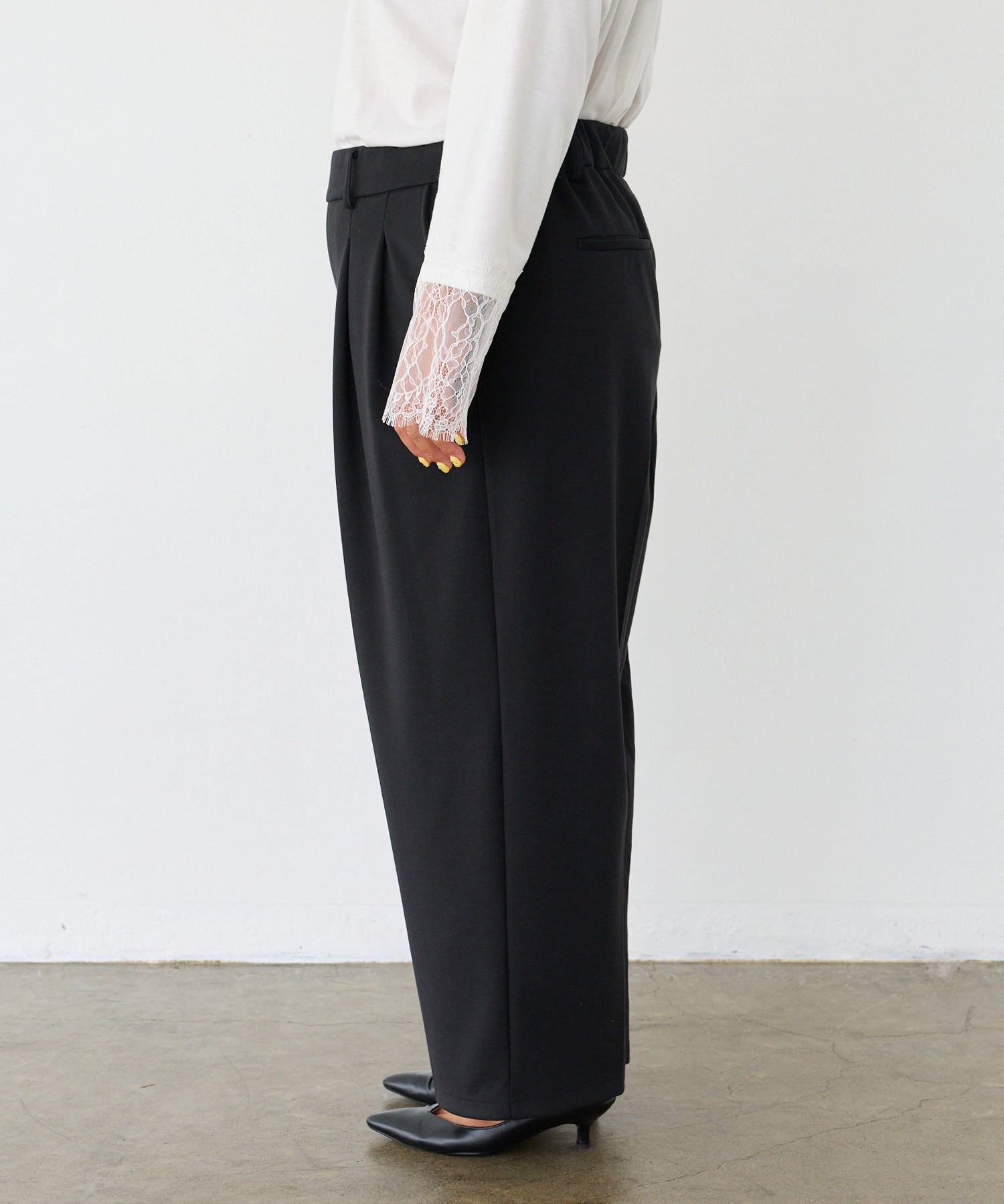 サイド model:161cm 着用サイズ:3L