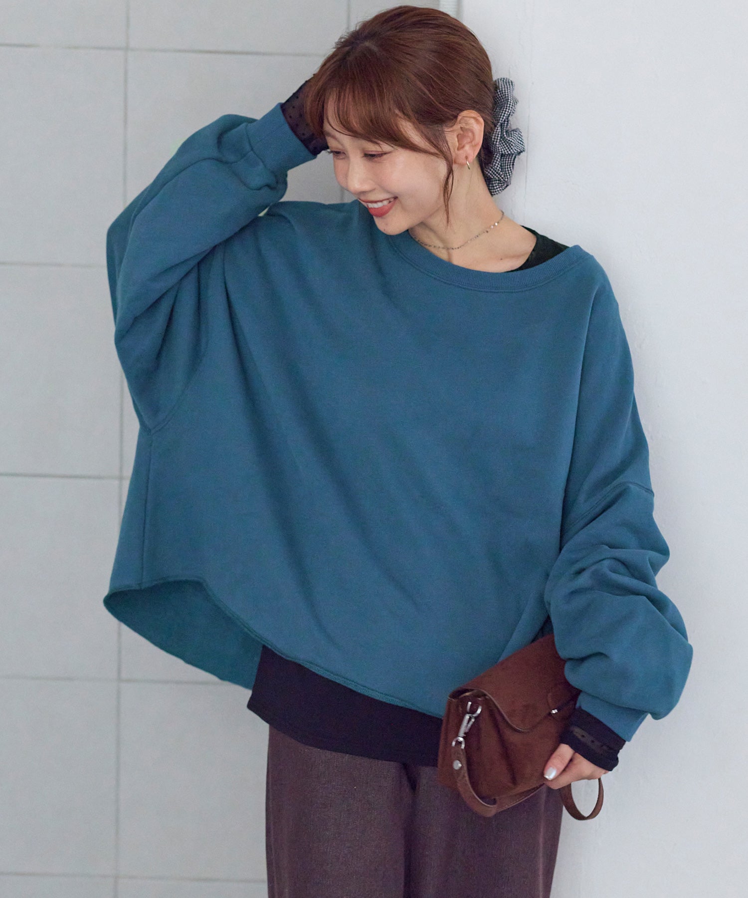 ブルー model:156cm 着用サイズ:F