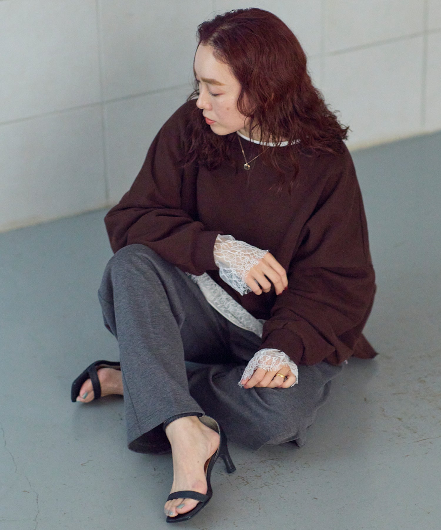 ブラウン model:155cm 着用サイズ:F