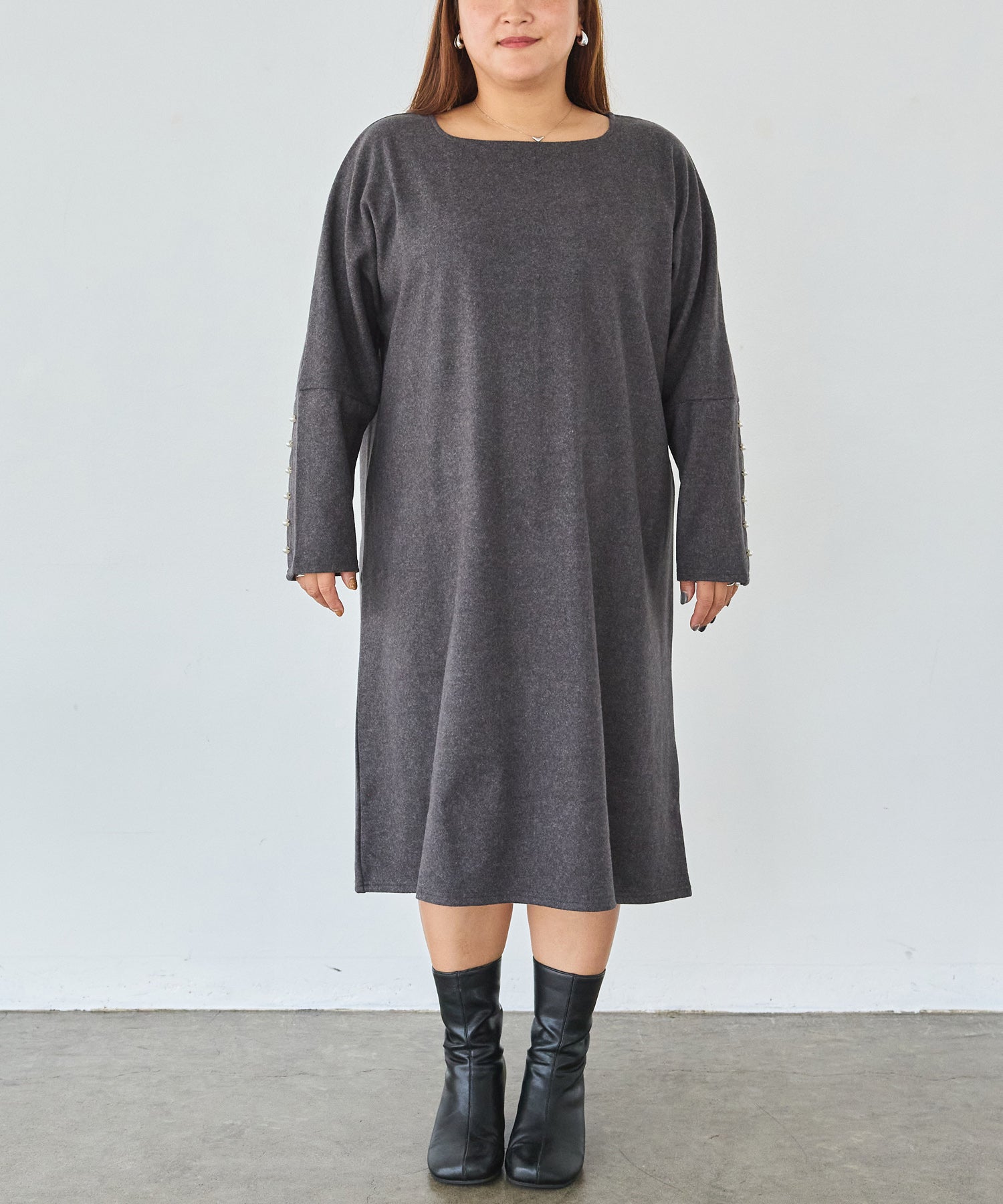 フロント model:161cm 着用サイズ:3L
