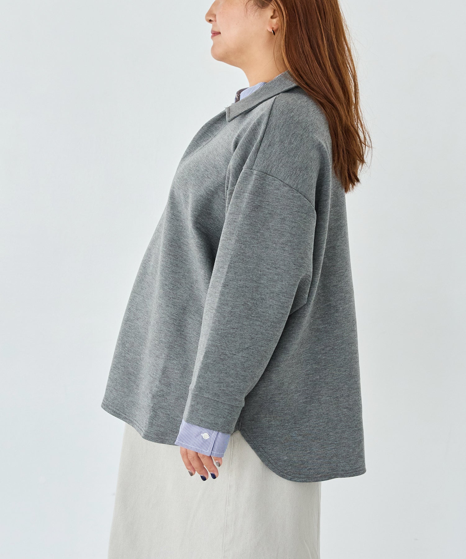 サイド model:161cm 着用サイズ:3L