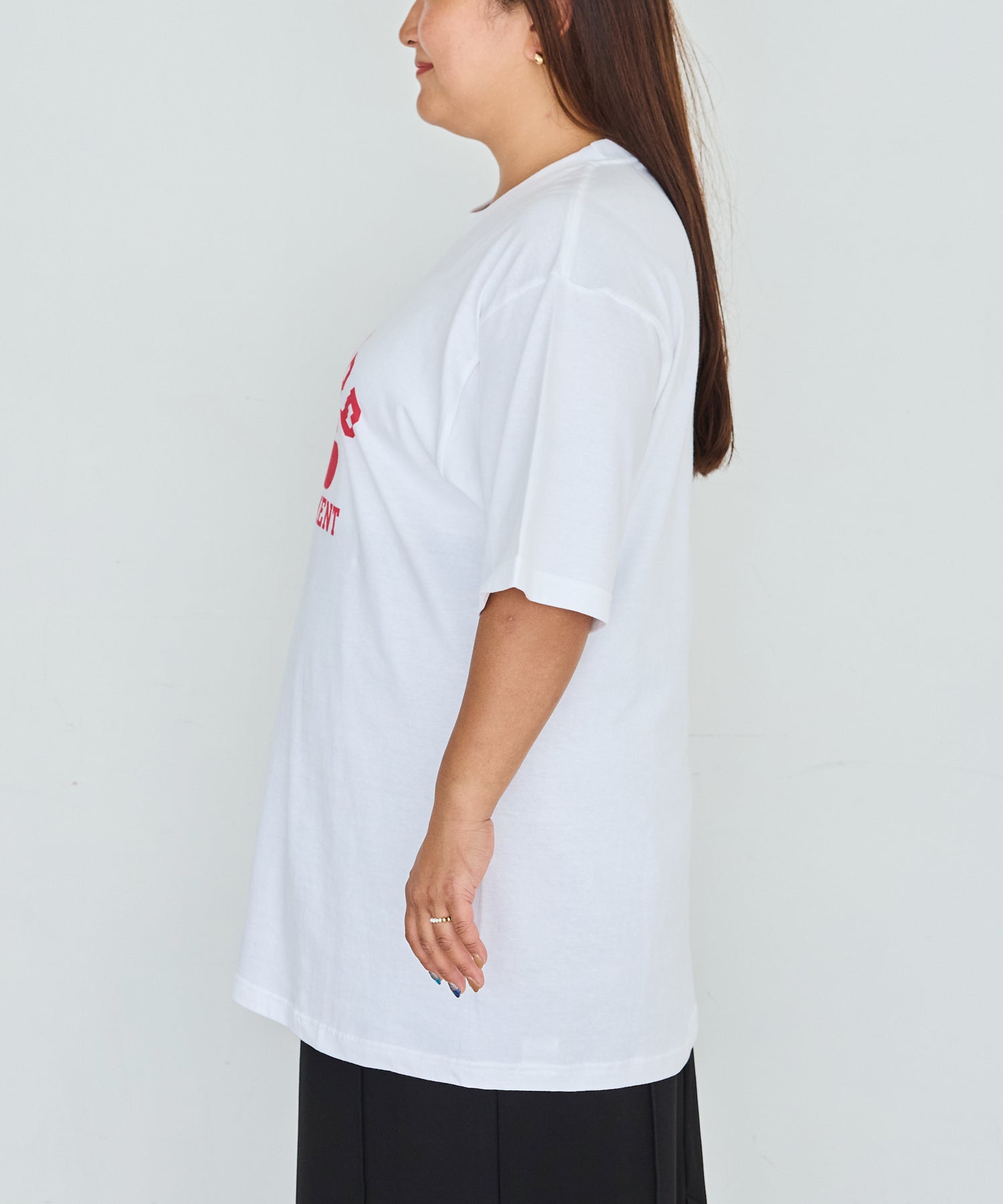 サイド model:161cm 着用サイズ:4L