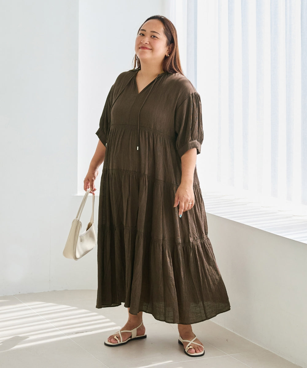 ブラウン model:161cm 着用サイズ:3L