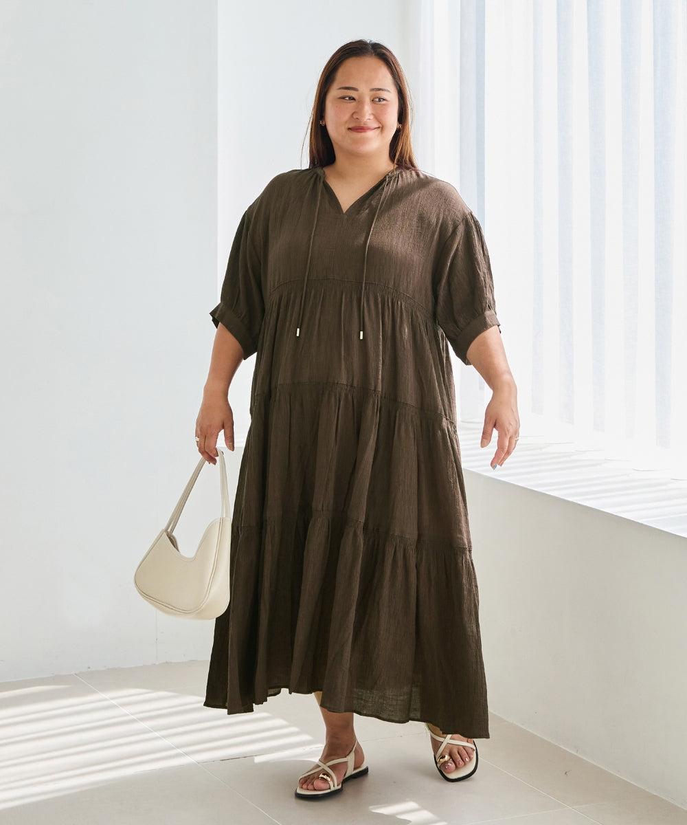 ブラウン model:161cm 着用サイズ:3L