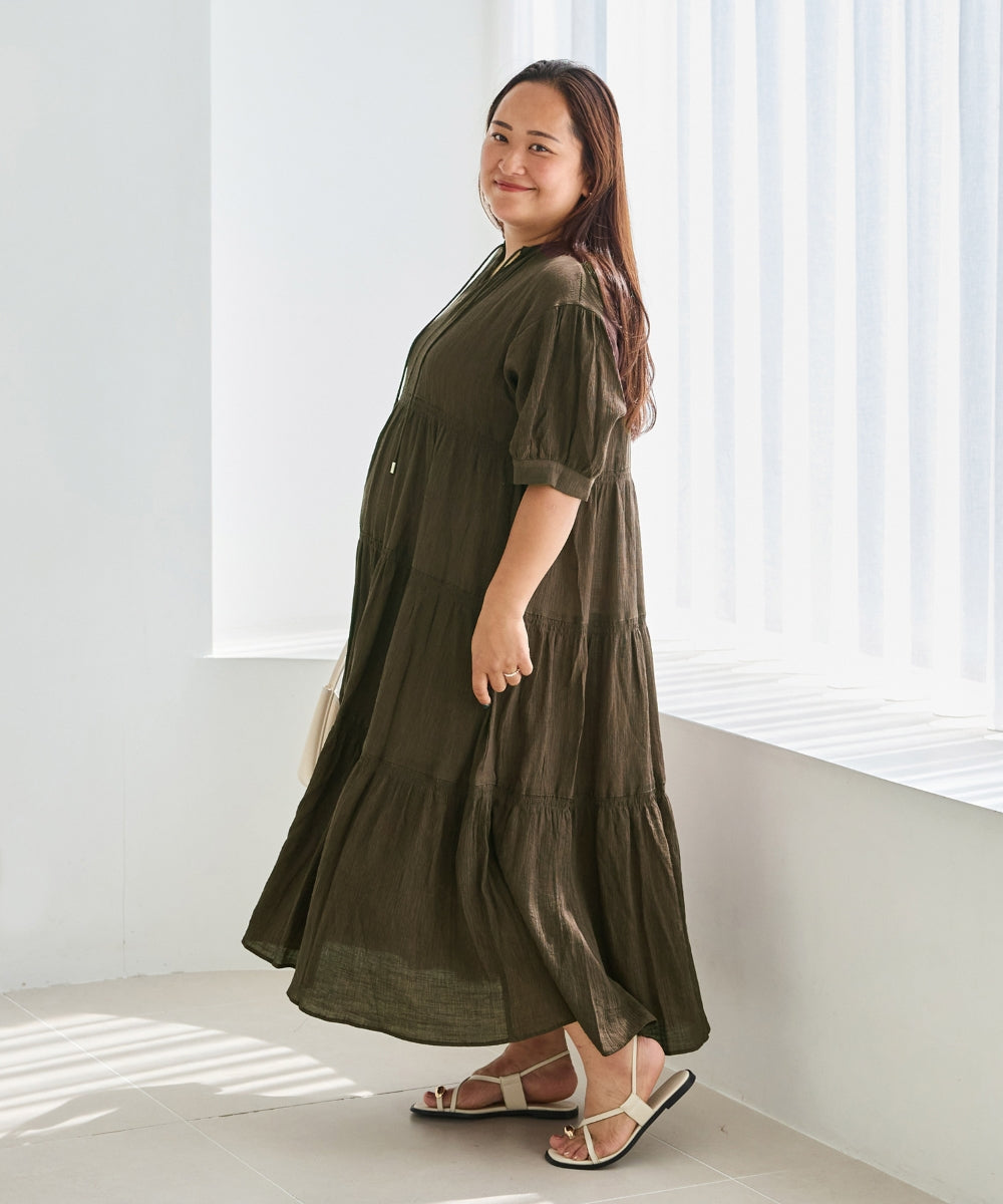 ブラウン model:161cm 着用サイズ:3L