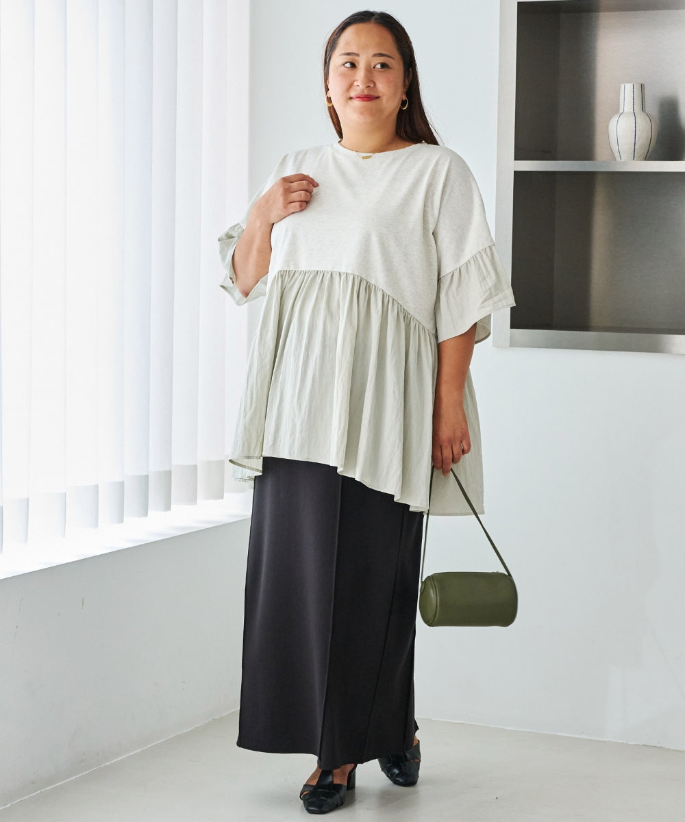 グレー model:161cm 着用サイズ:3L