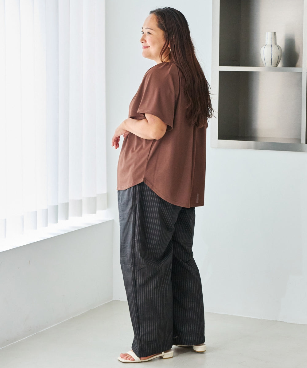 ブラウン model:161cm 着用サイズ:3L