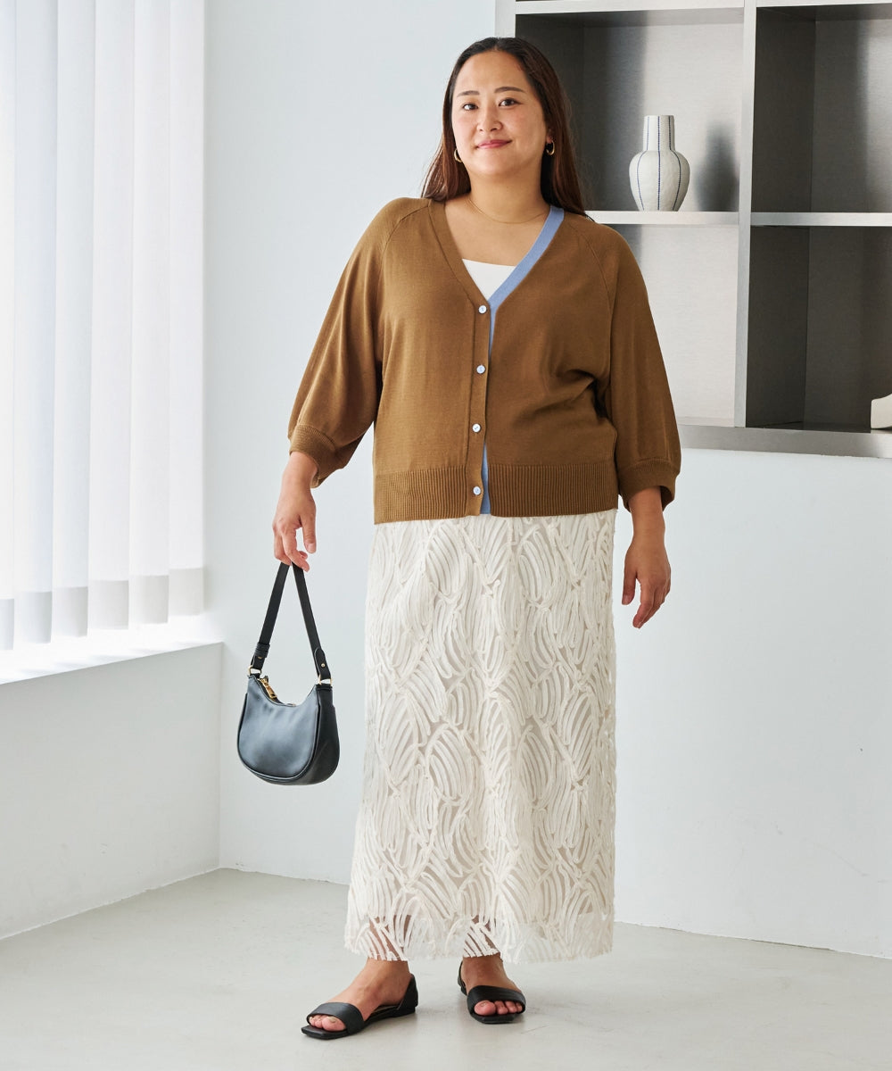 ブラウン model:161cm 着用サイズ:3L