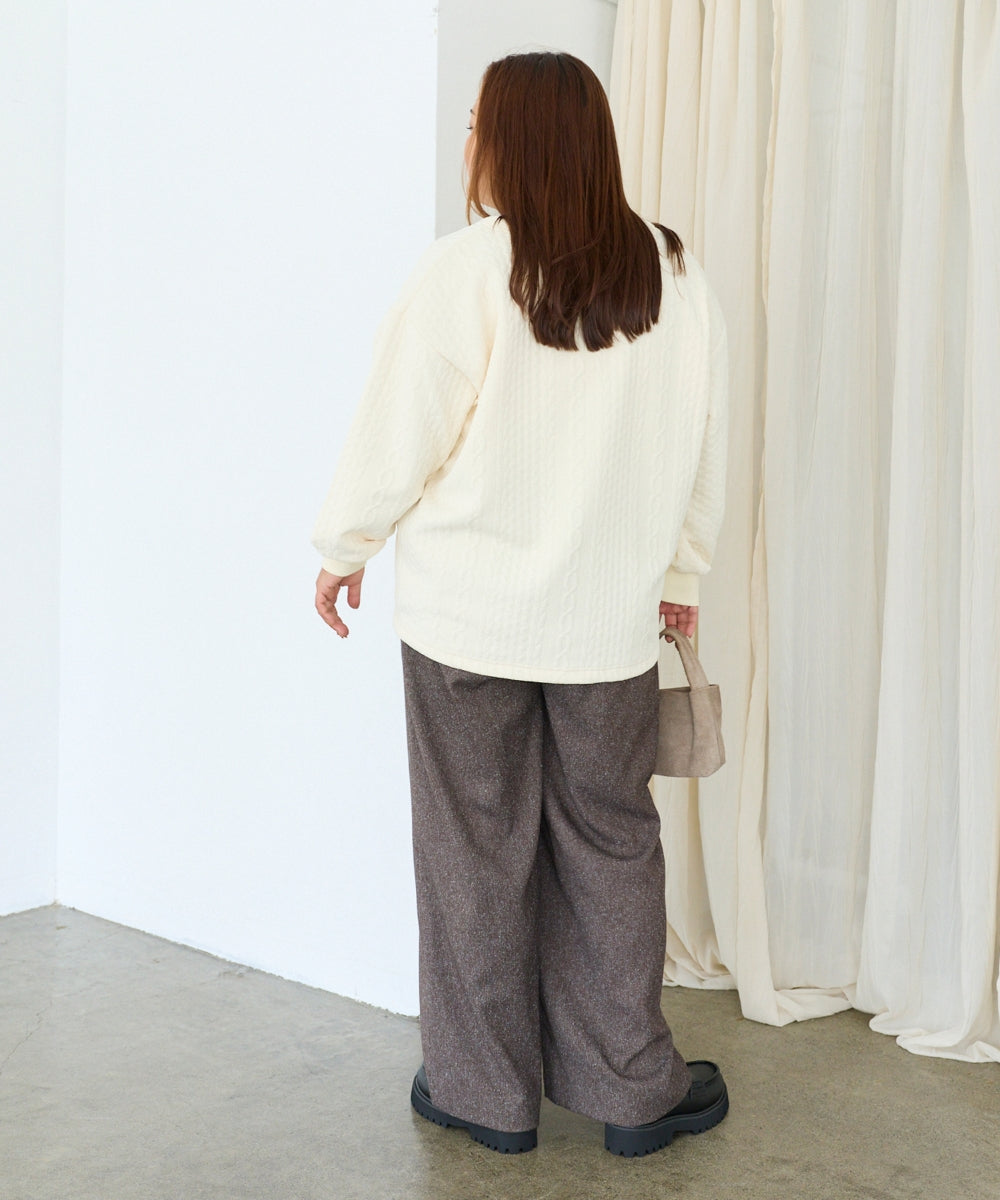 ブラウン model:161cm 着用サイズ:3L