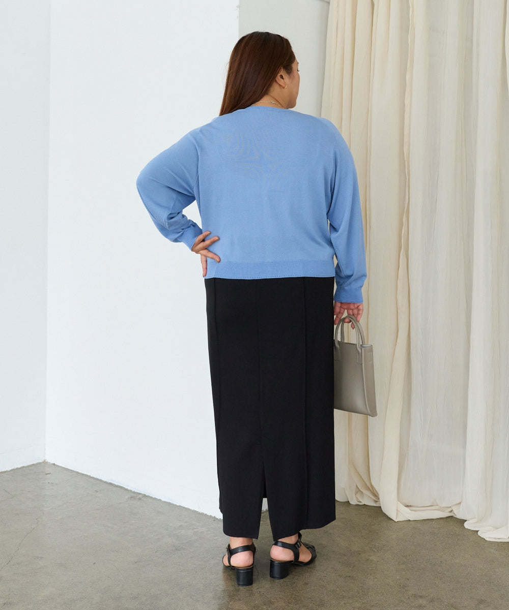 ブルー model:161cm 着用サイズ:3L