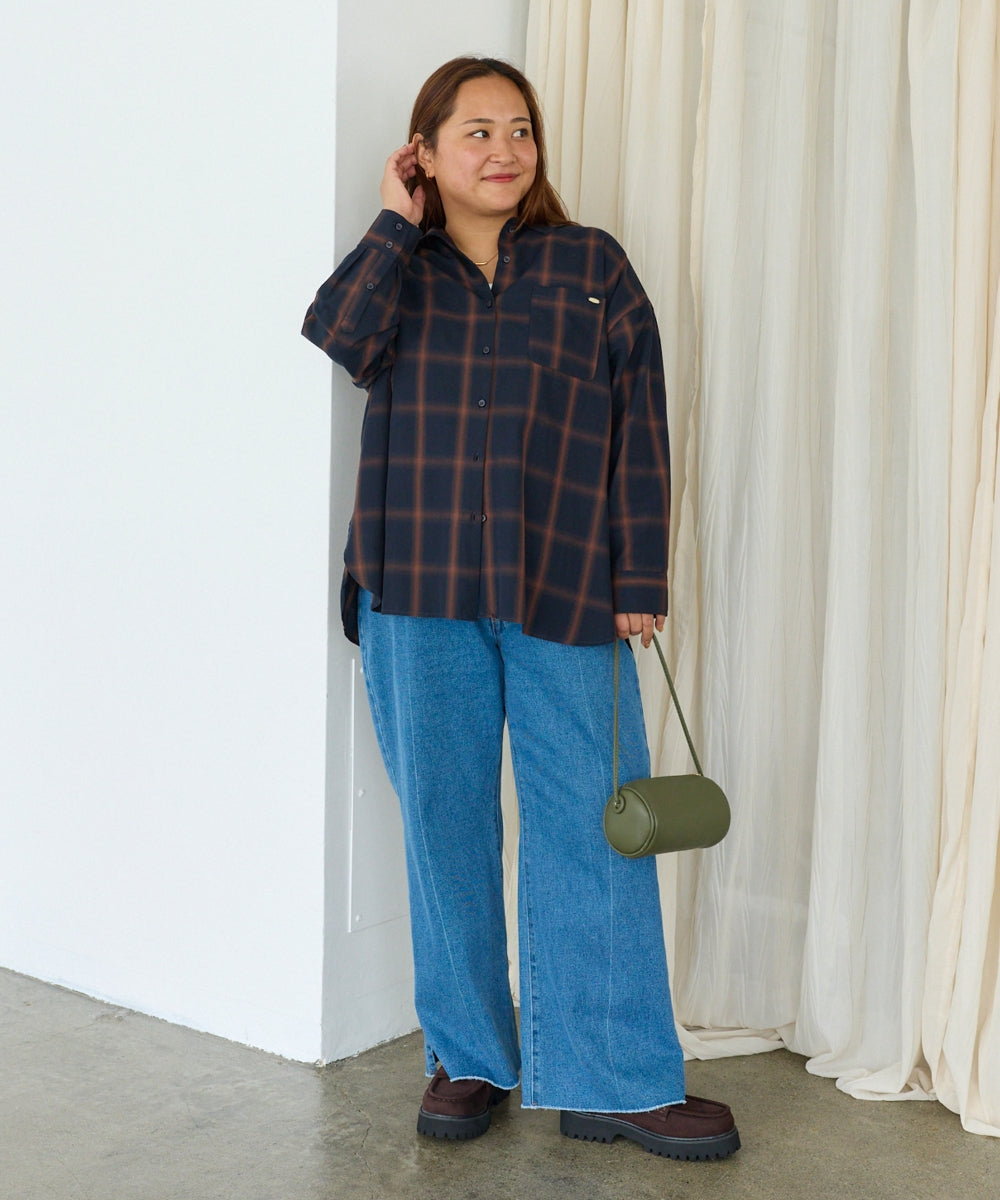 ネイビー model:161cm 着用サイズ:3L