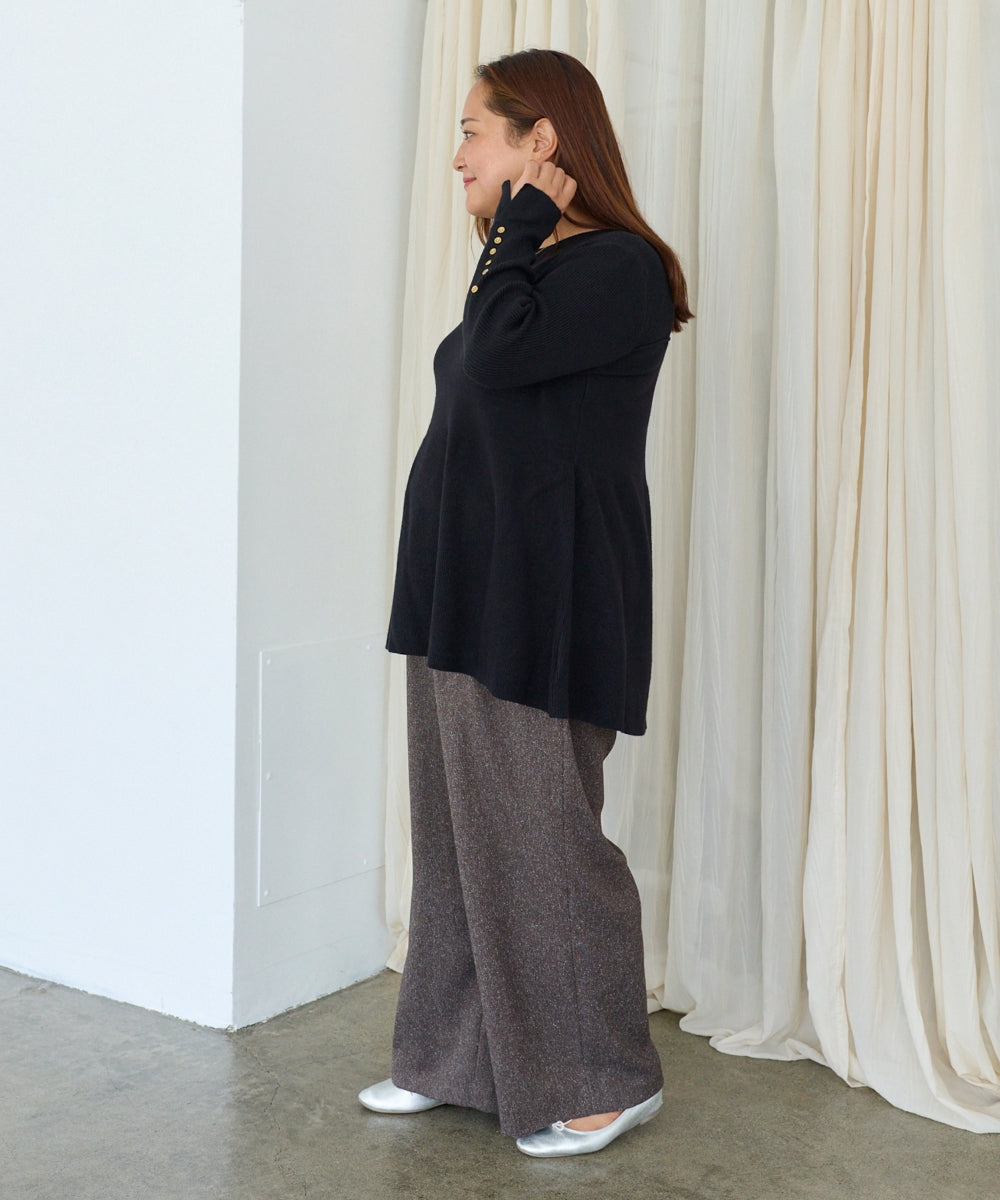 ブラック model:161cm 着用サイズ:3L