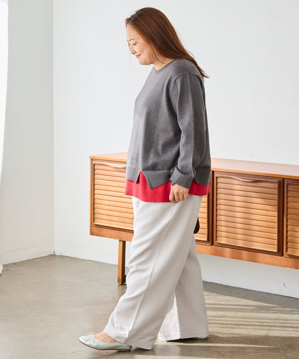グレー model:161cm 着用サイズ:3L