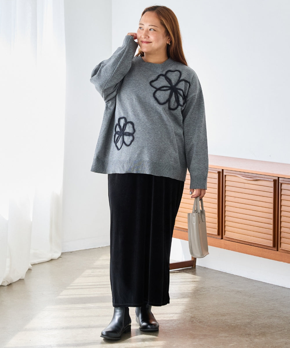 グレー model:161cm 着用サイズ:3L