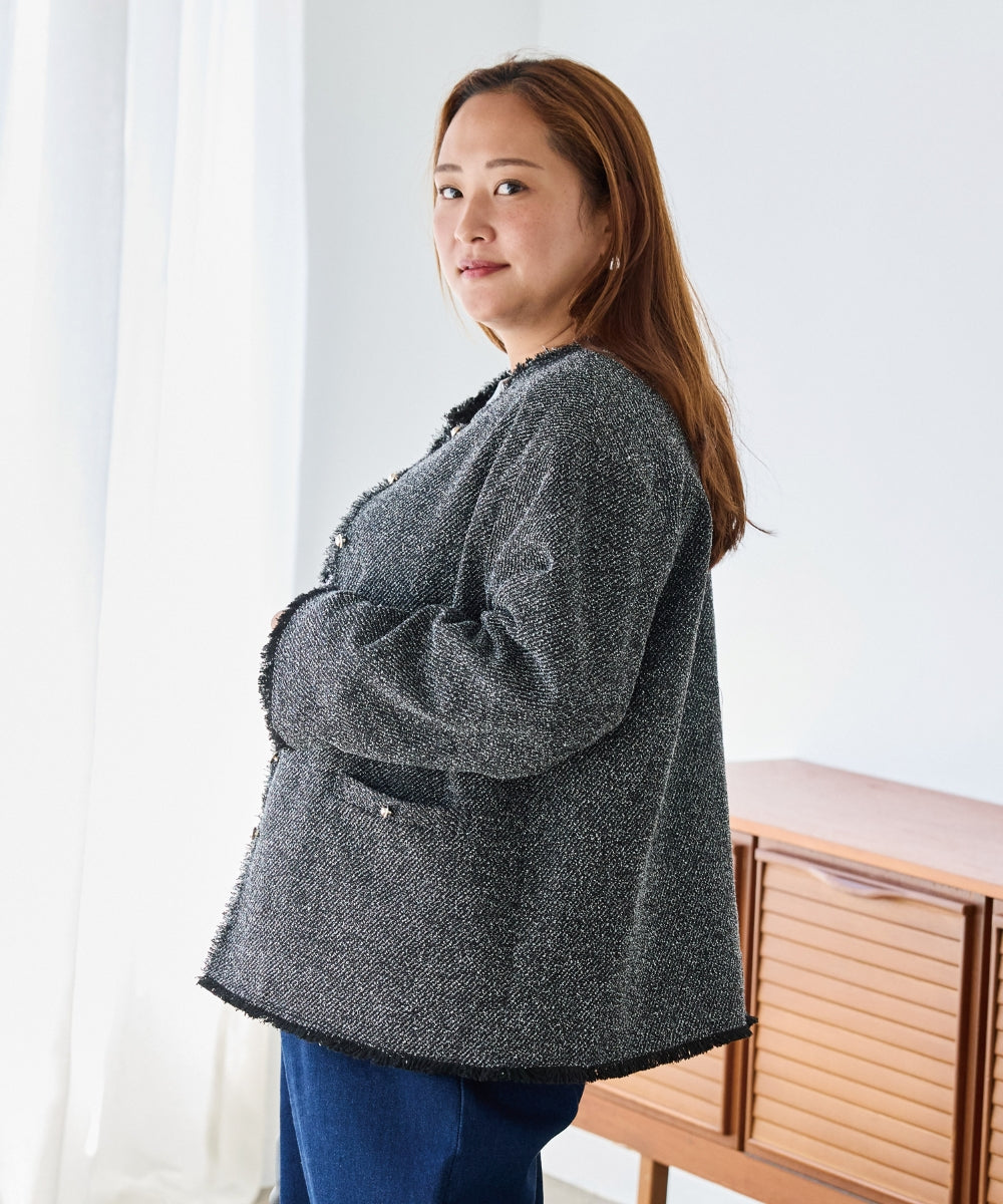 スミクロ model:161cm 着用サイズ:3L