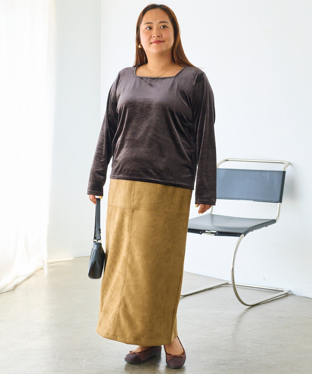 チャコールグレー model:161cm 着用サイズ:3L