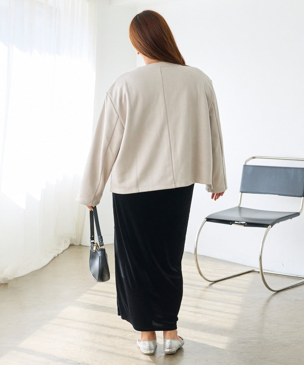 ライトグレー model:161cm 着用サイズ:3L