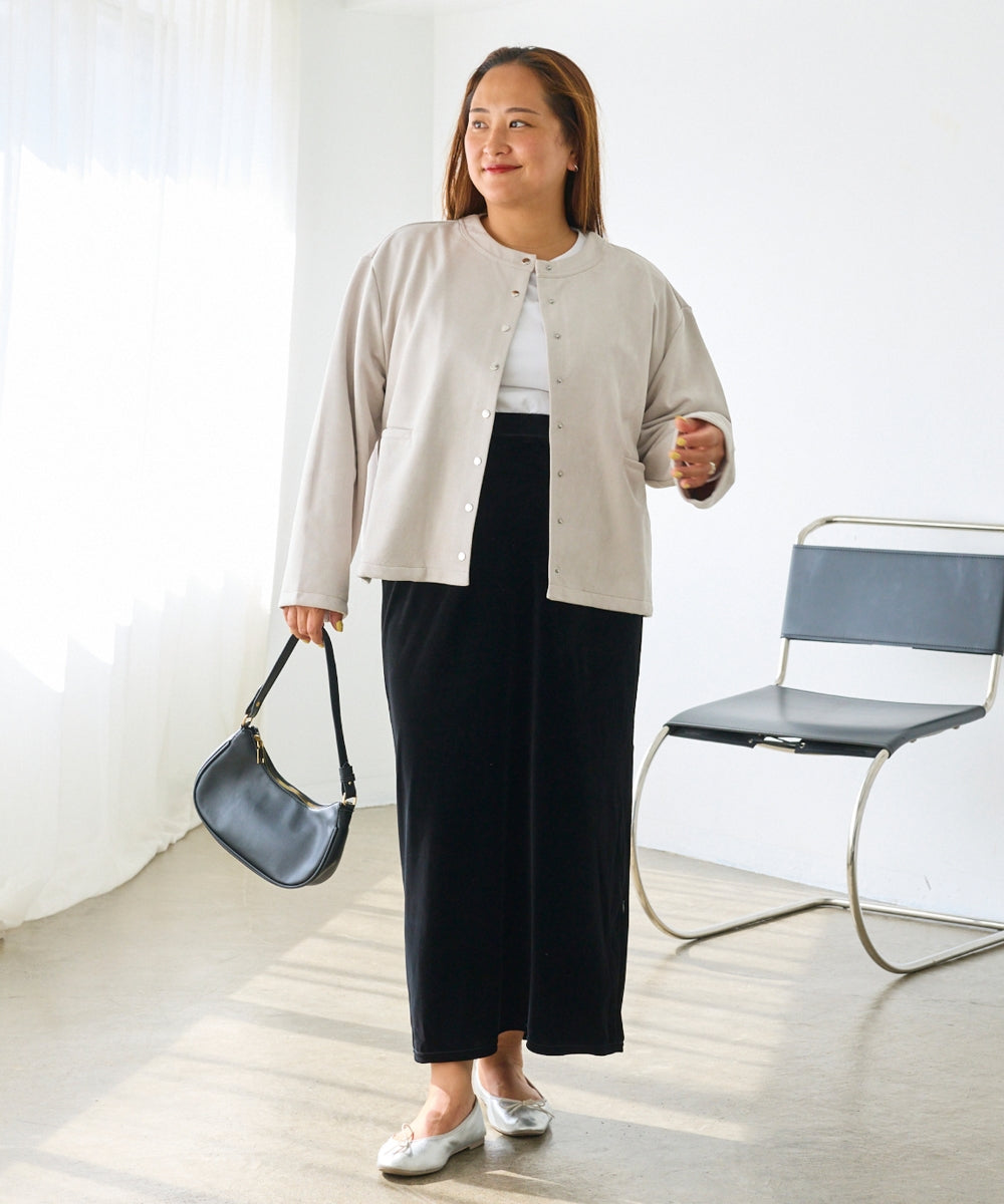 ライトグレー model:161cm 着用サイズ:3L