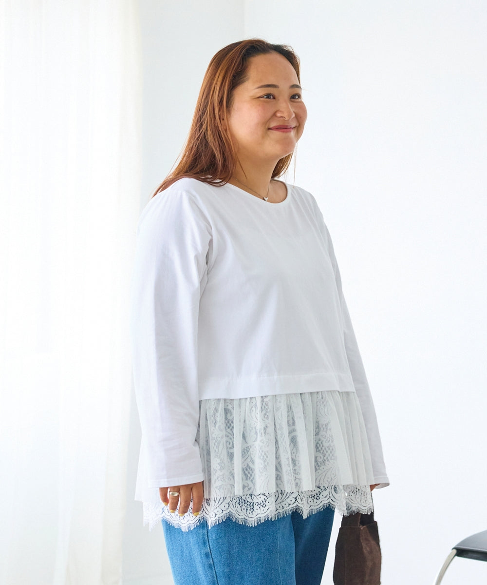 オフホワイト model:161cm 着用サイズ:3L