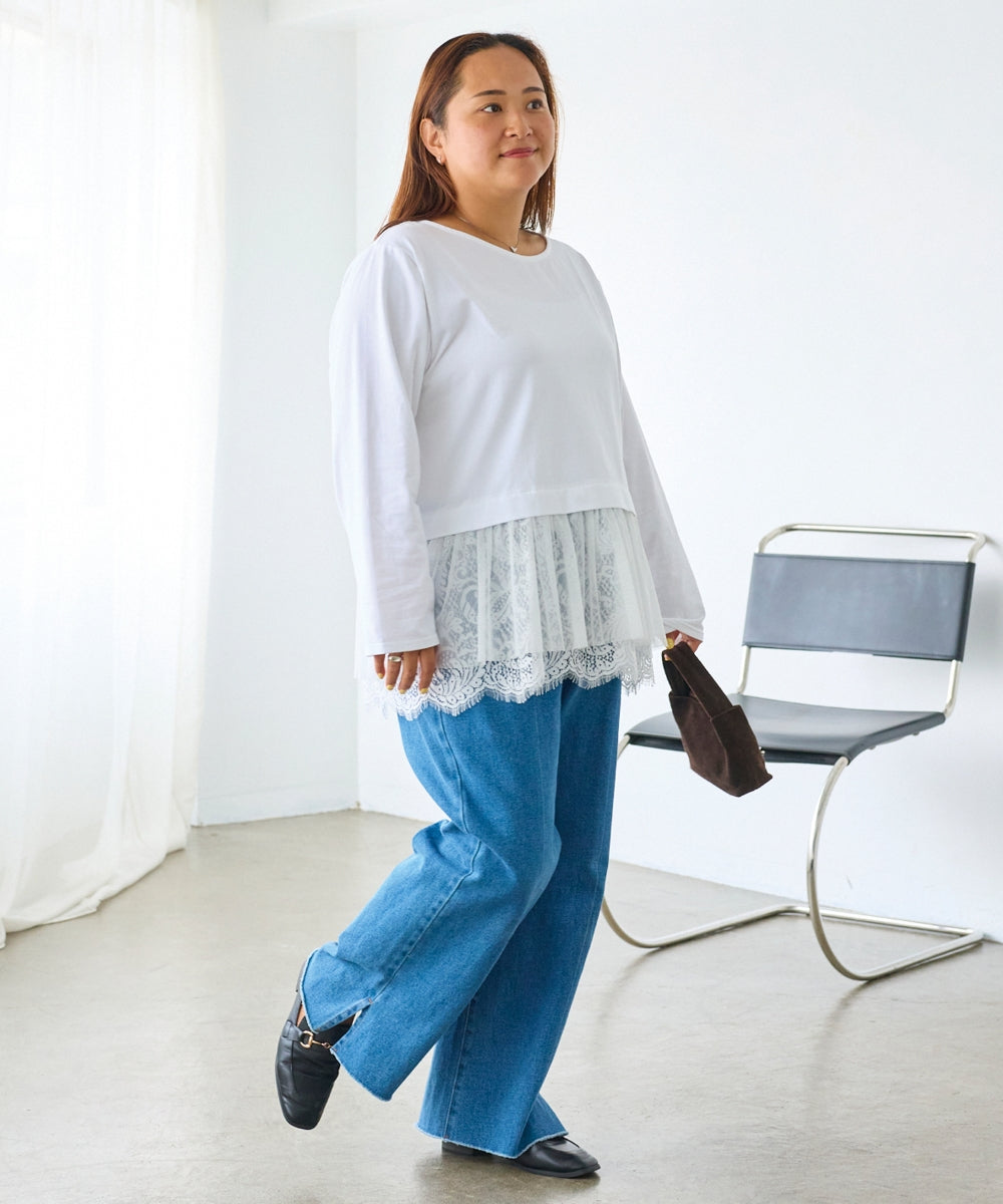 オフホワイト model:161cm 着用サイズ:3L