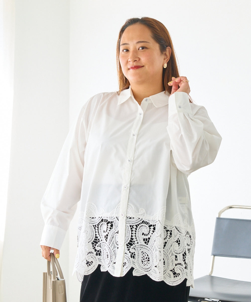 オフホワイト model:161cm 着用サイズ:3L