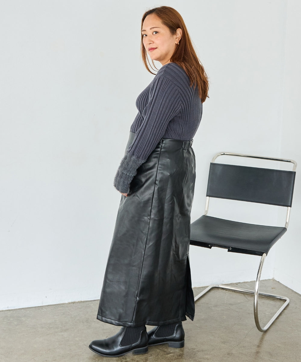 チャコールグレー model:161cm 着用サイズ:3L