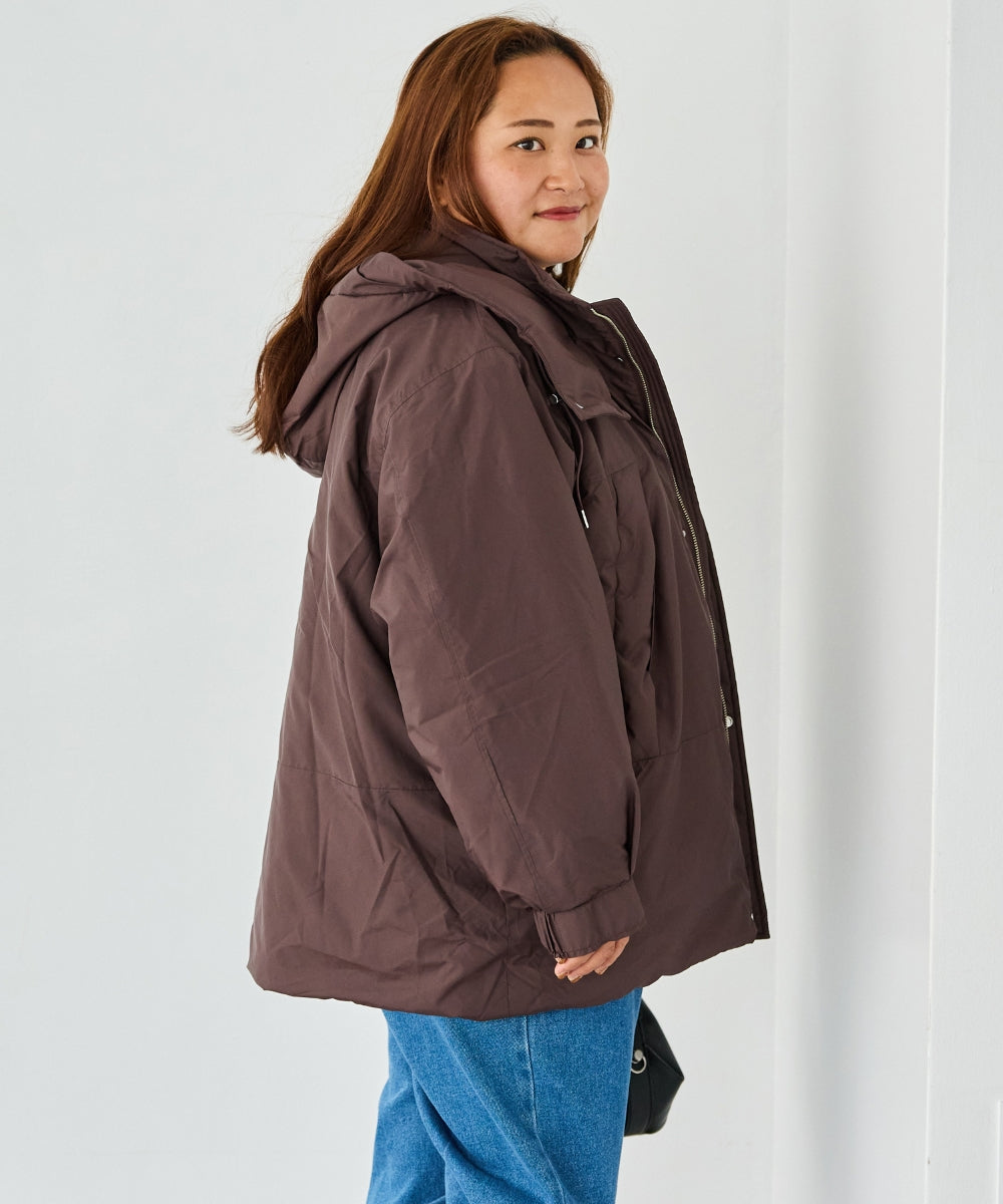 ブラウン model:161cm 着用サイズ:3L