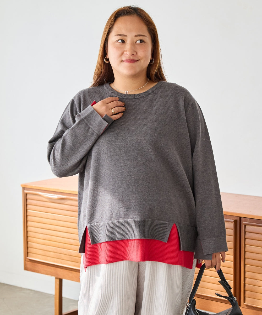 チャコールグレー model:161cm 着用サイズ:3L