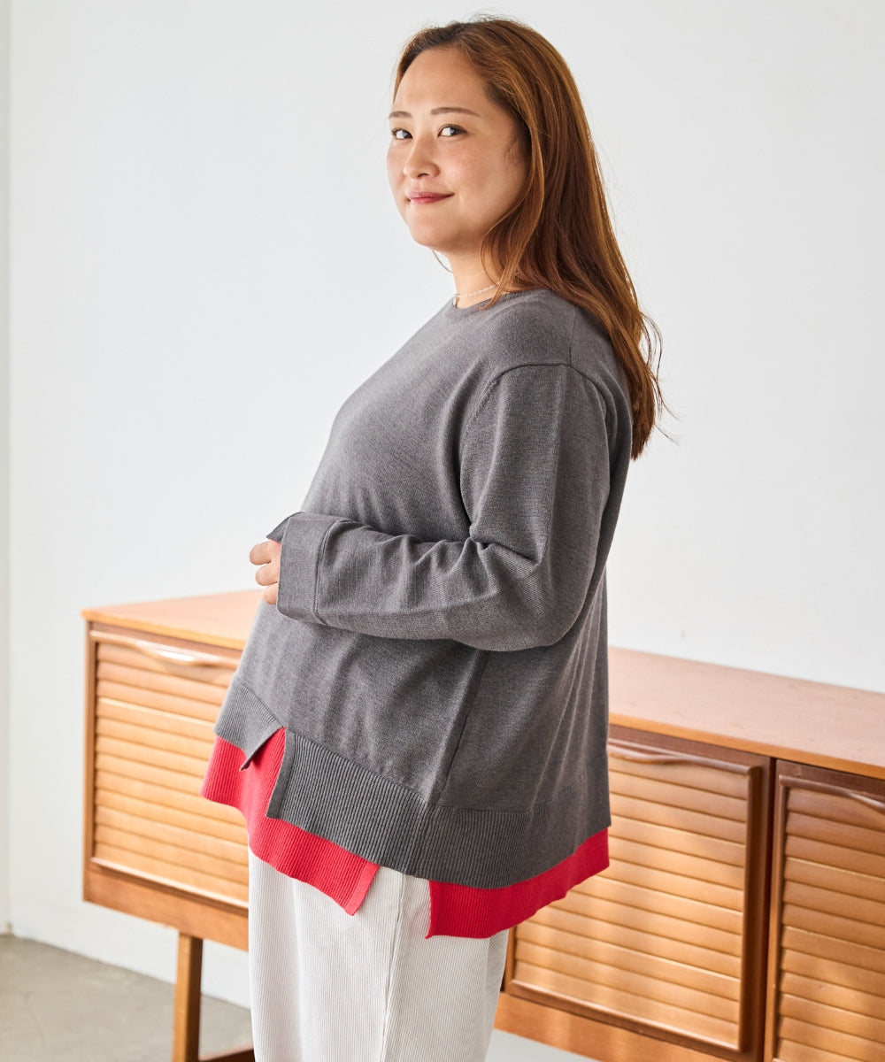チャコールグレー model:161cm 着用サイズ:3L
