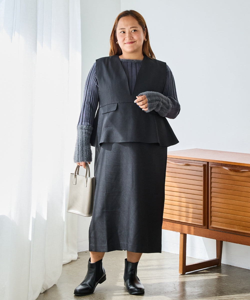 ブラック model:161cm 着用サイズ:3L