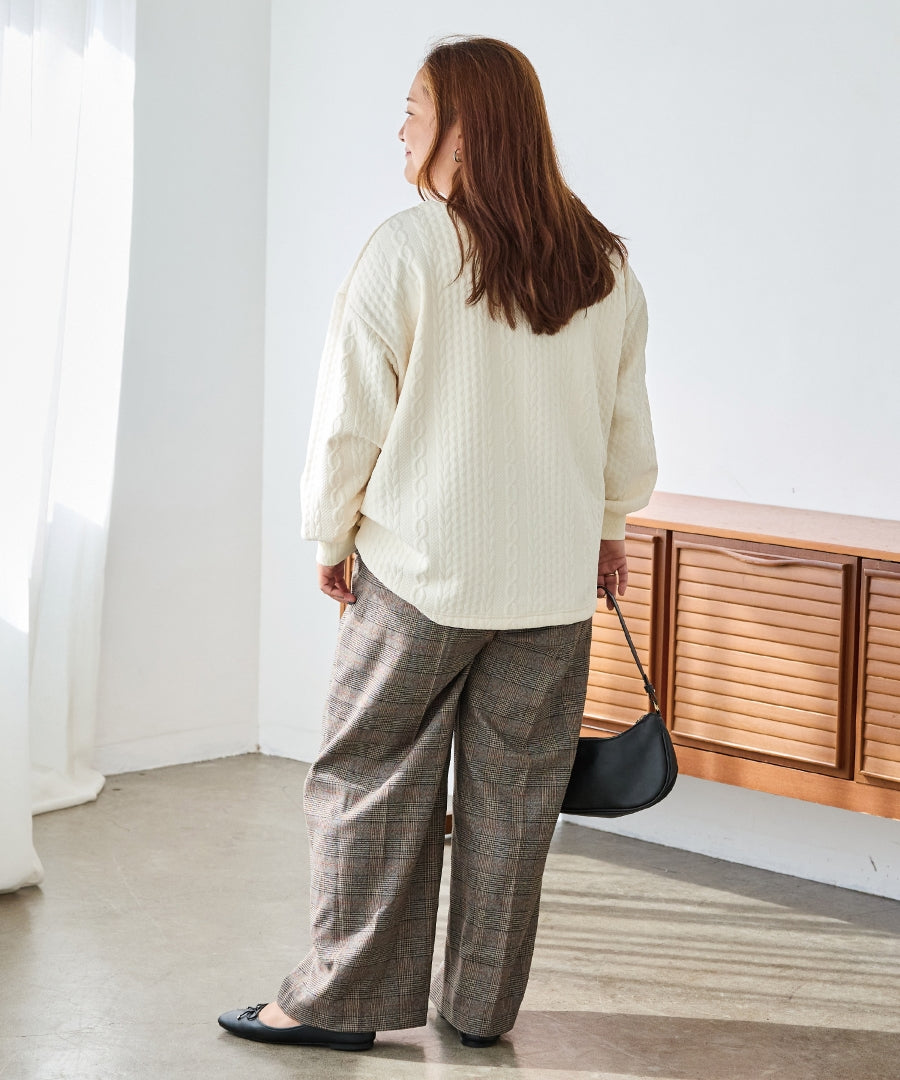 ブラウン model:161cm 着用サイズ:3L