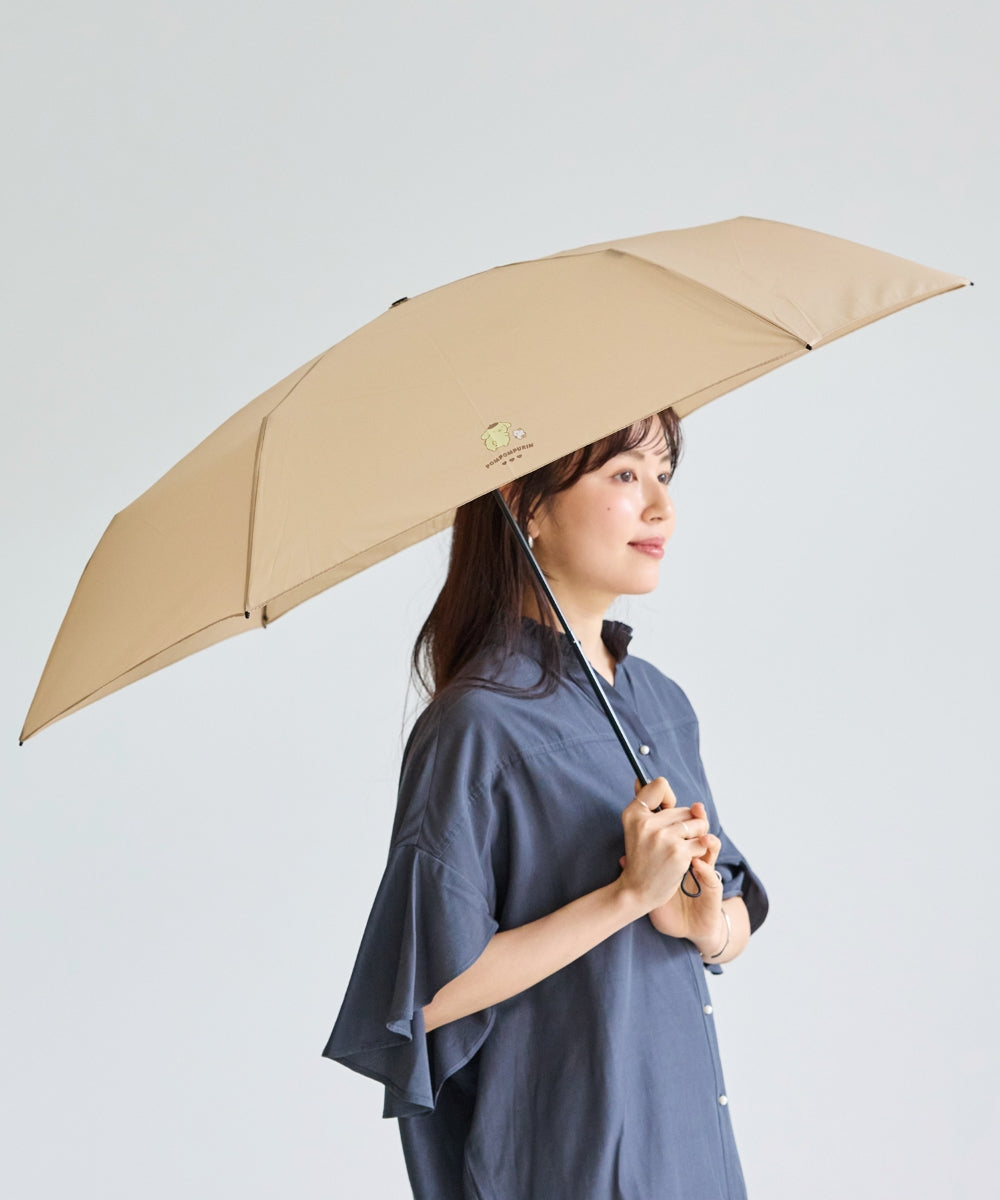 ベージュ×ポムポムプリン