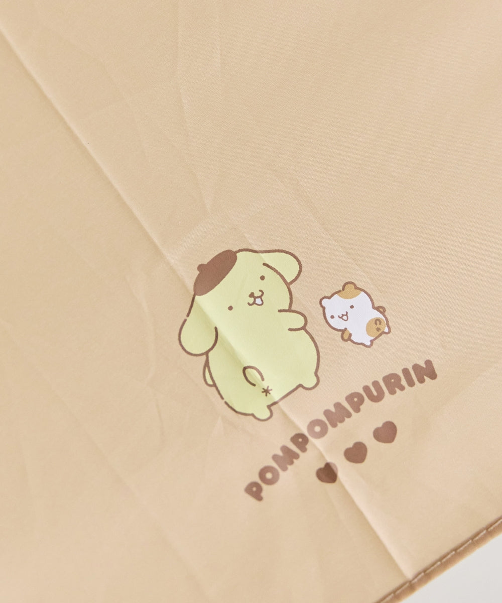 ベージュ×ポムポムプリン