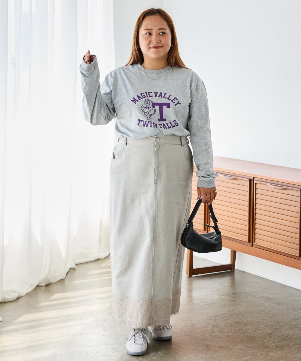 グレー model:161cm 着用サイズ:3L