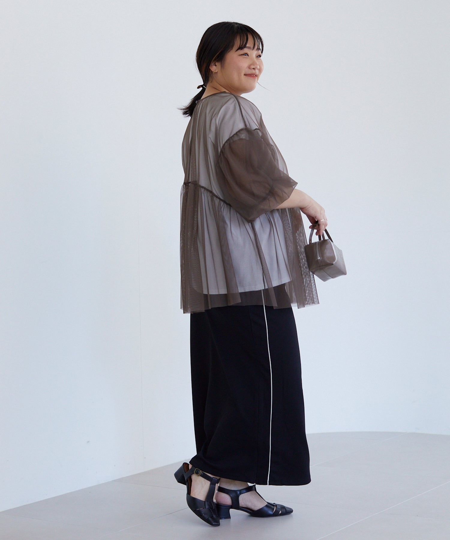 ブラウン　model:158cm 着用サイズ:3L