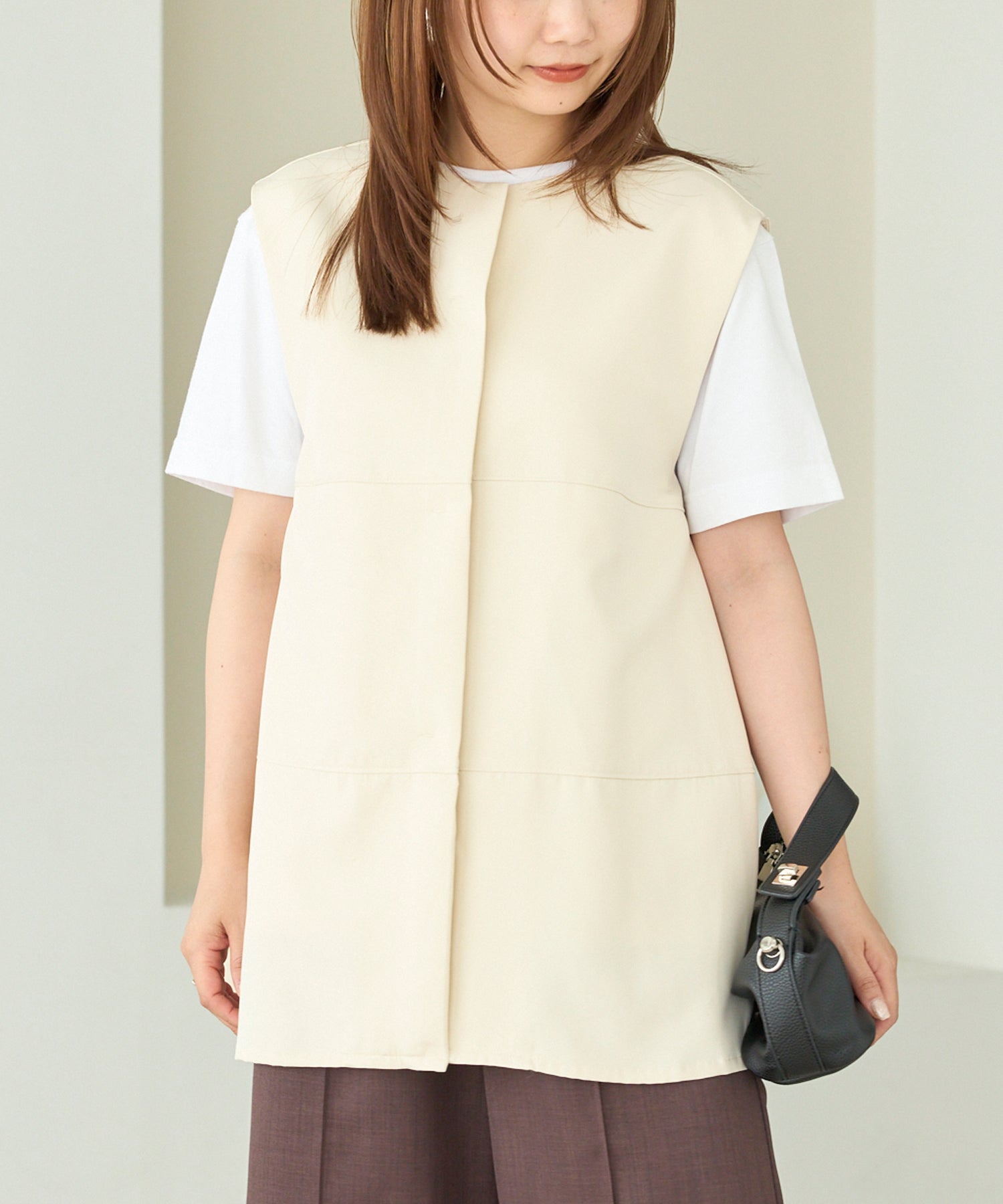 アイボリー　model:156cm 着用サイズ:M