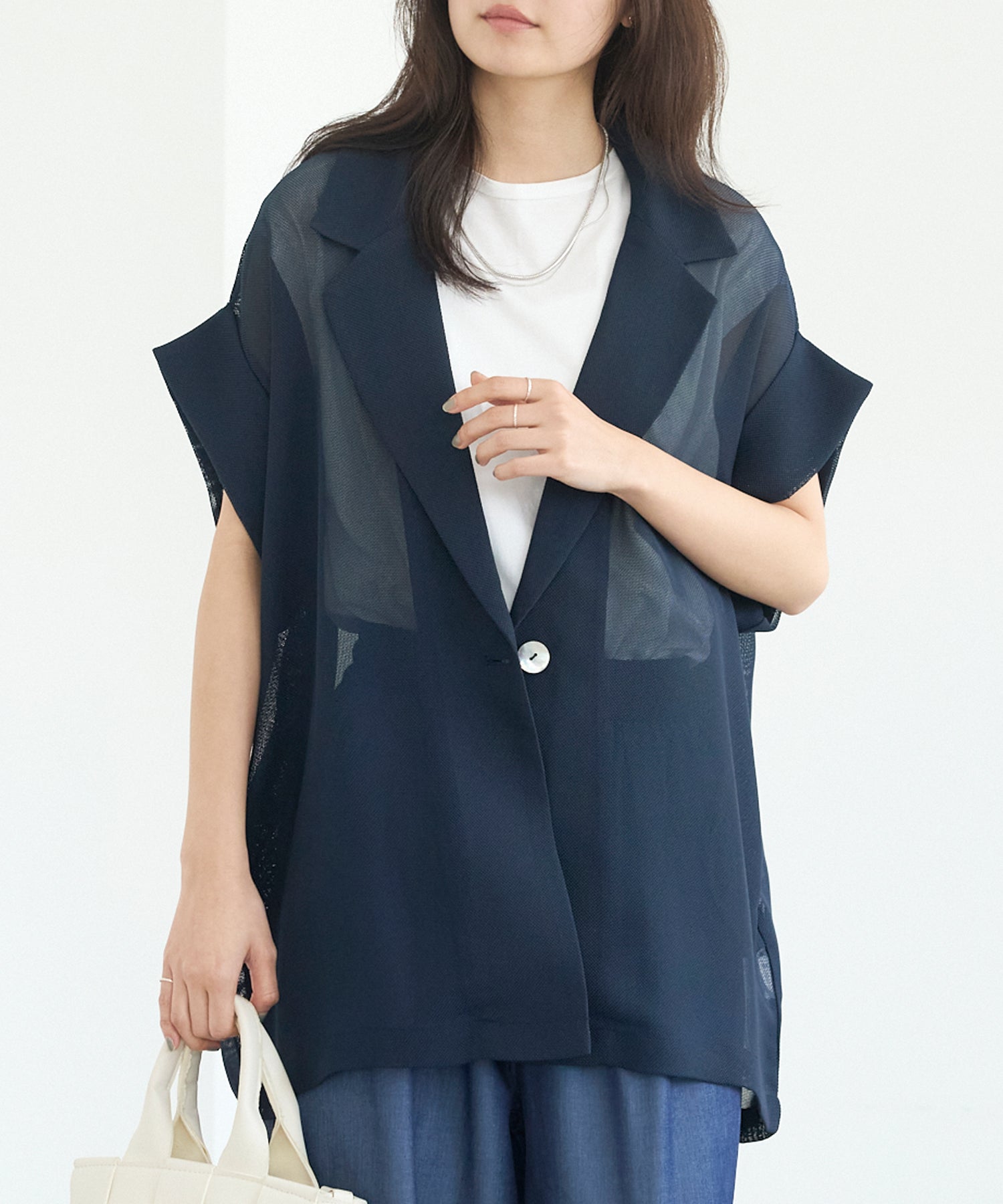 ジャケット・アウター slowandsure Plage 733927G8 ジャケット／アウター | ラビアンジェ-⼤きいサイズのレディース服