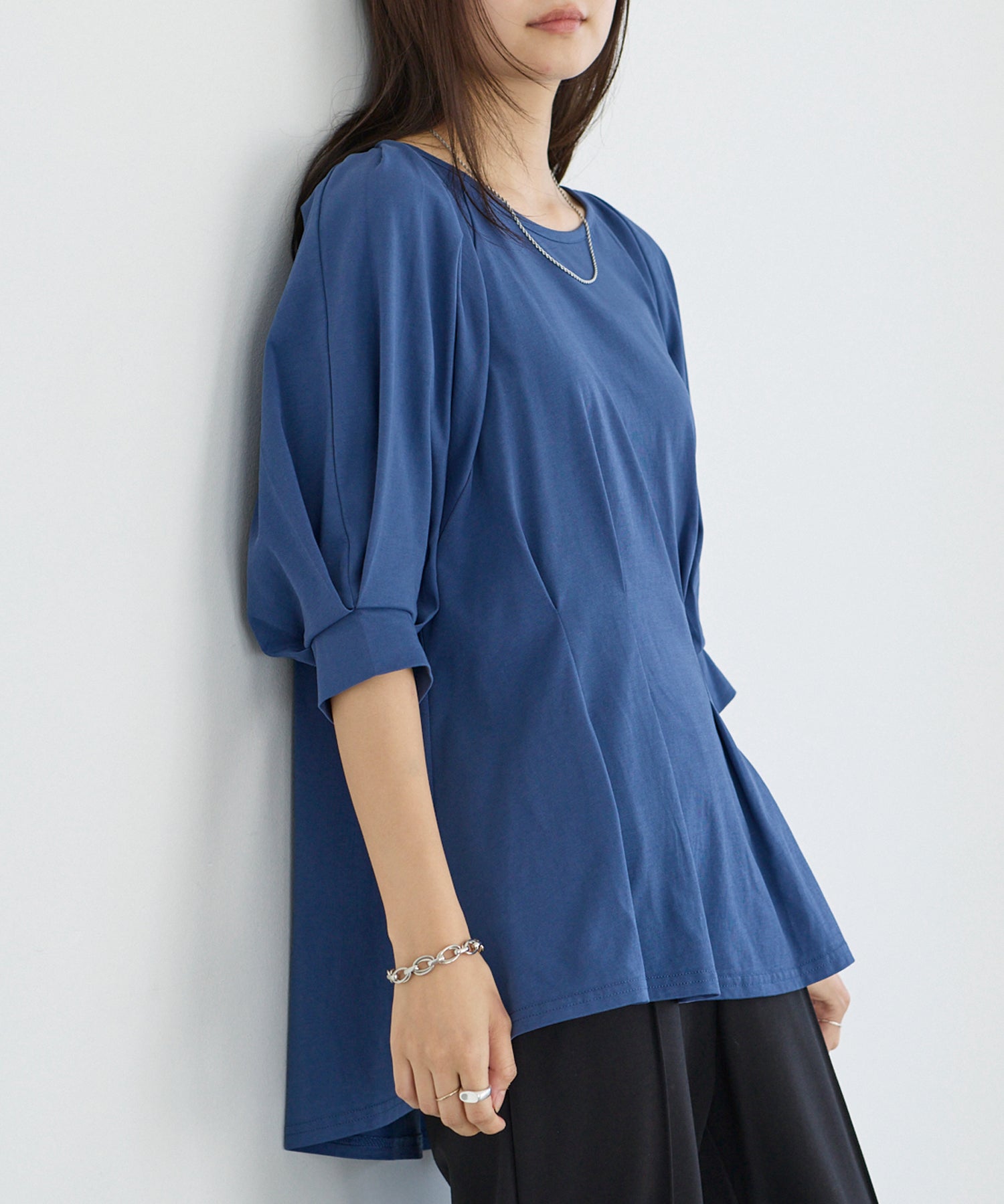 ブルー　model:160cm 着用サイズ:M
