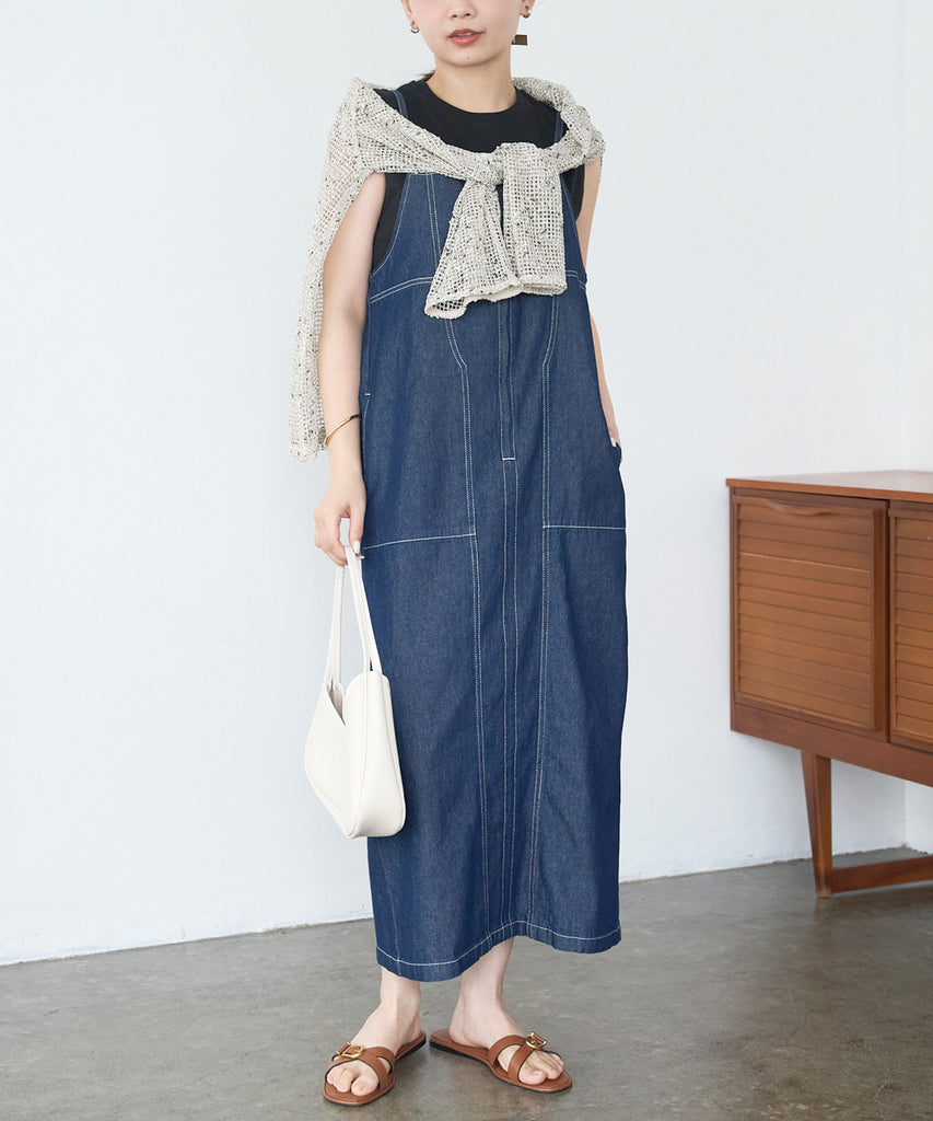 デニムキャミワンピース