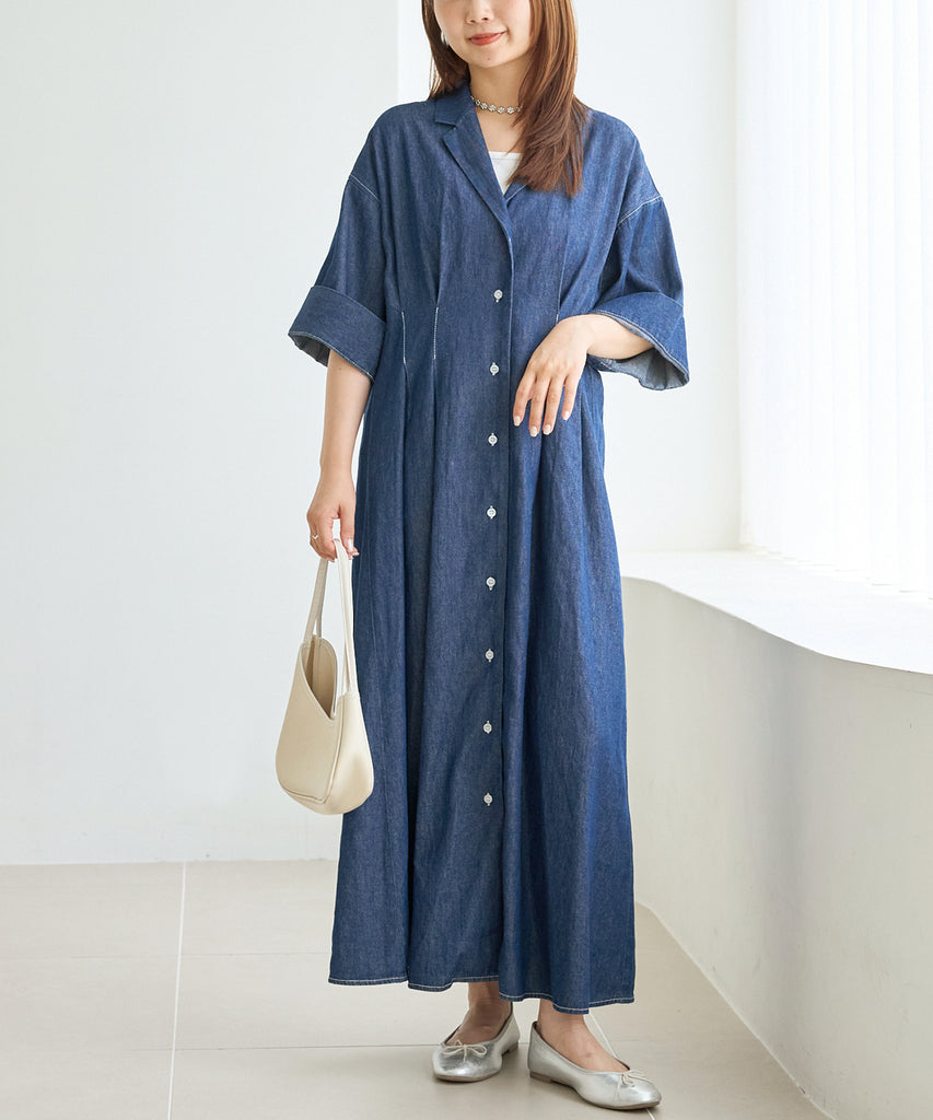 ネイビー　model:156cm 着用サイズ:M