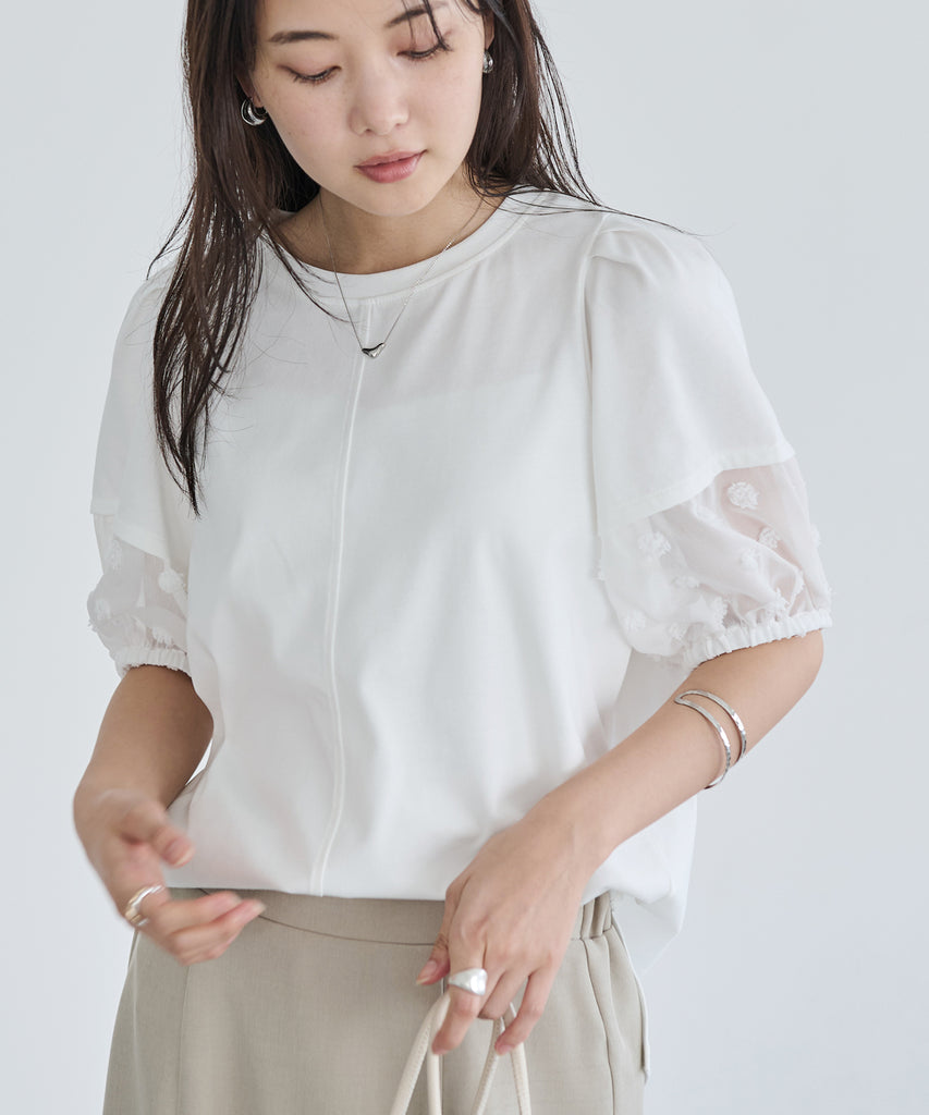 オフホワイト　model:160cm 着用サイズ:M