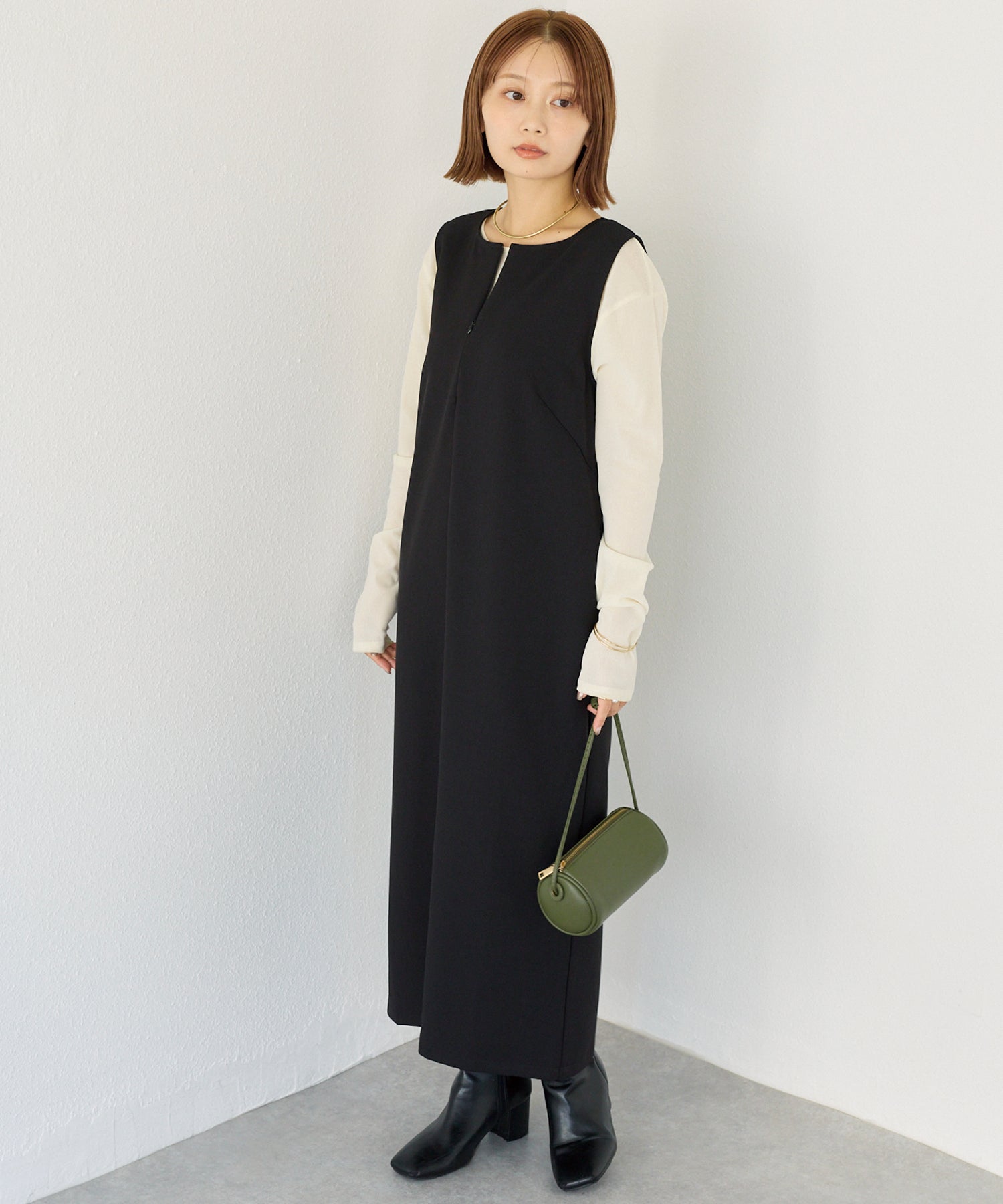 ブラック　model:156cm 着用サイズ:M