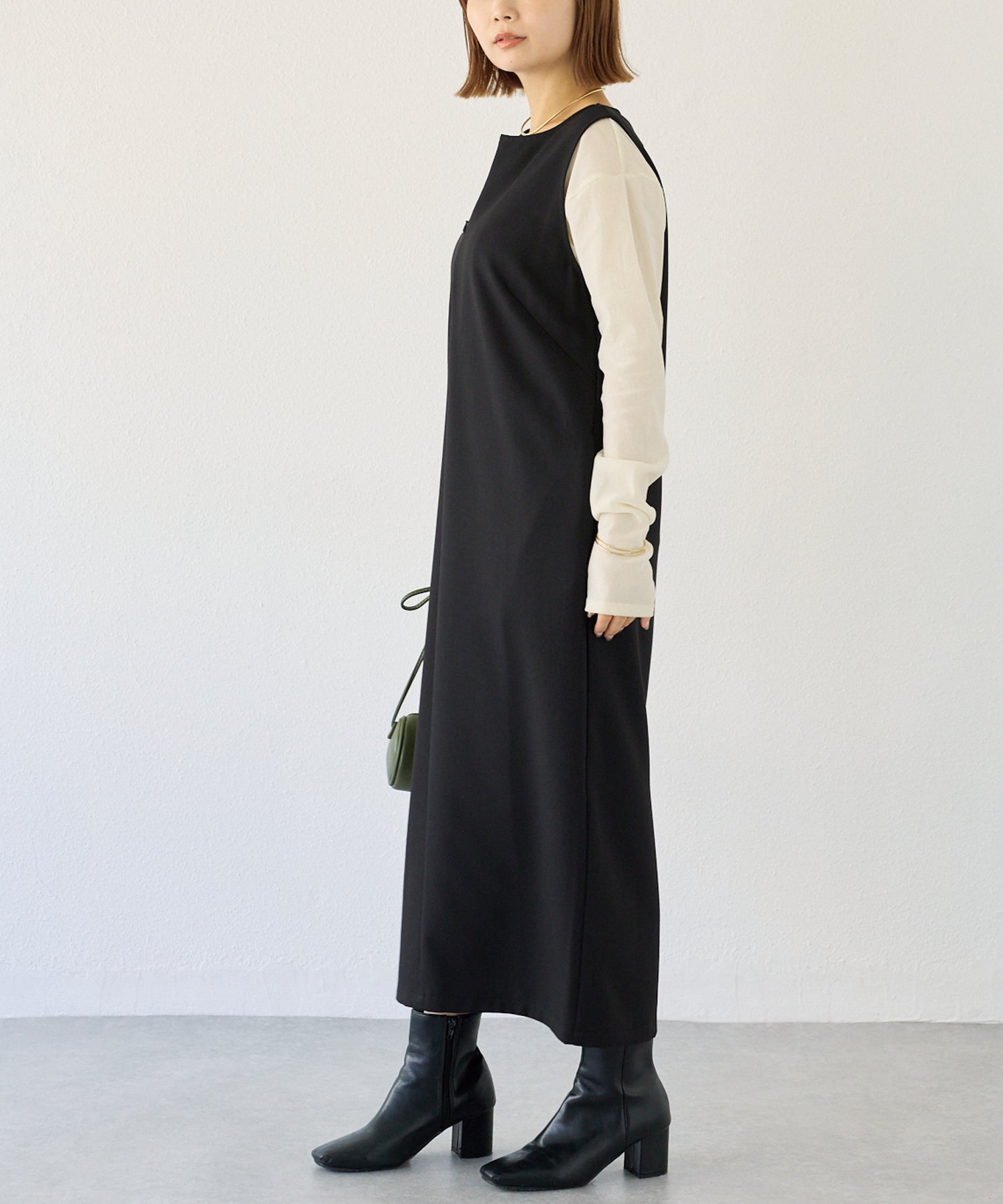 【好機能シリーズ】接触冷感/フロントファスナーワンピース