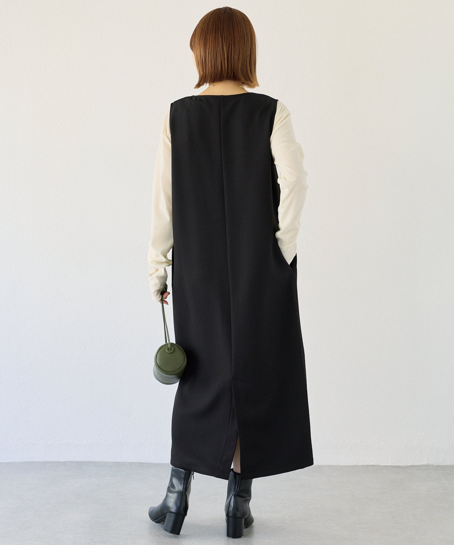 【好機能シリーズ】接触冷感/フロントファスナーワンピース