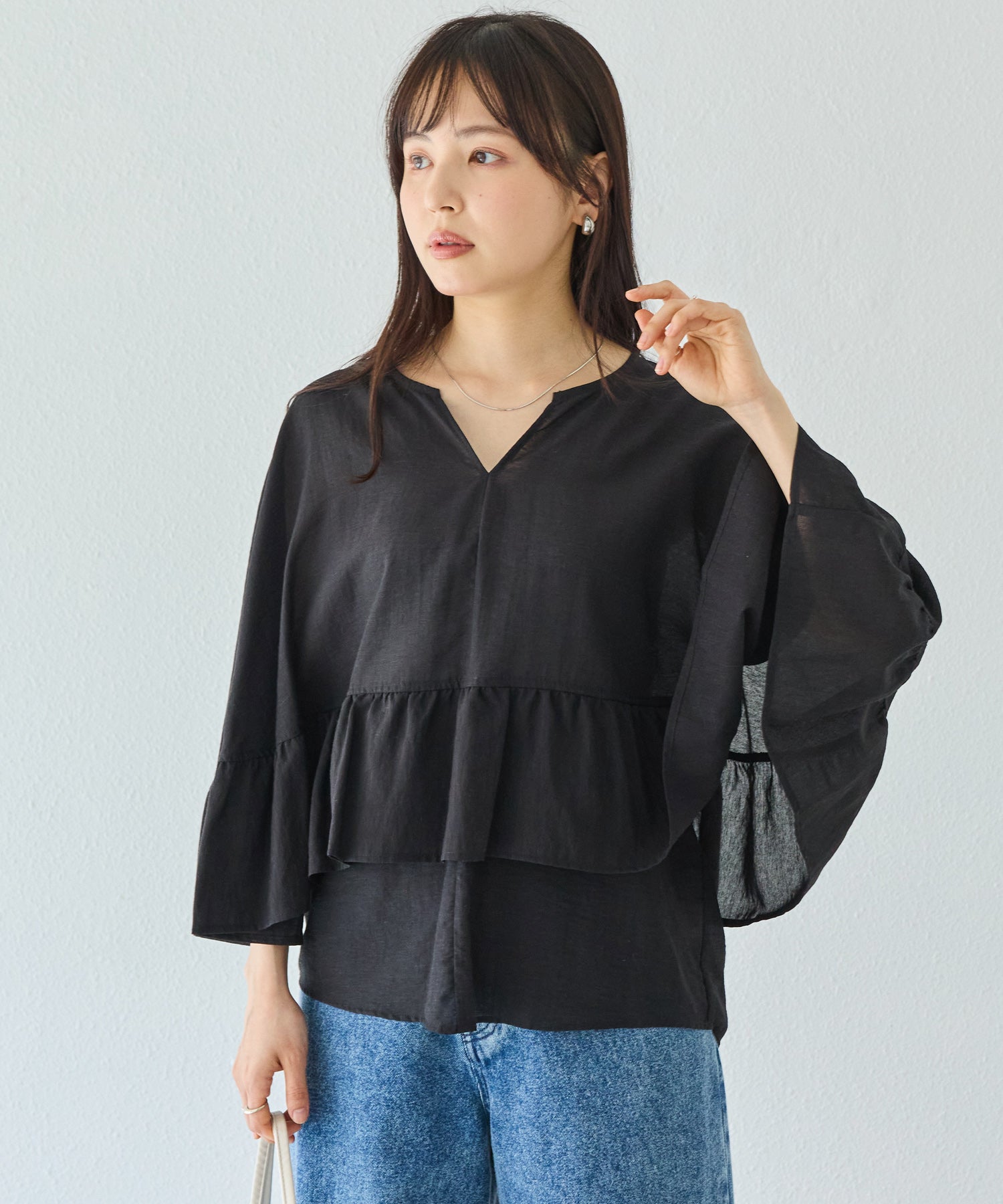ブラック　model:163cm 着用サイズ:M