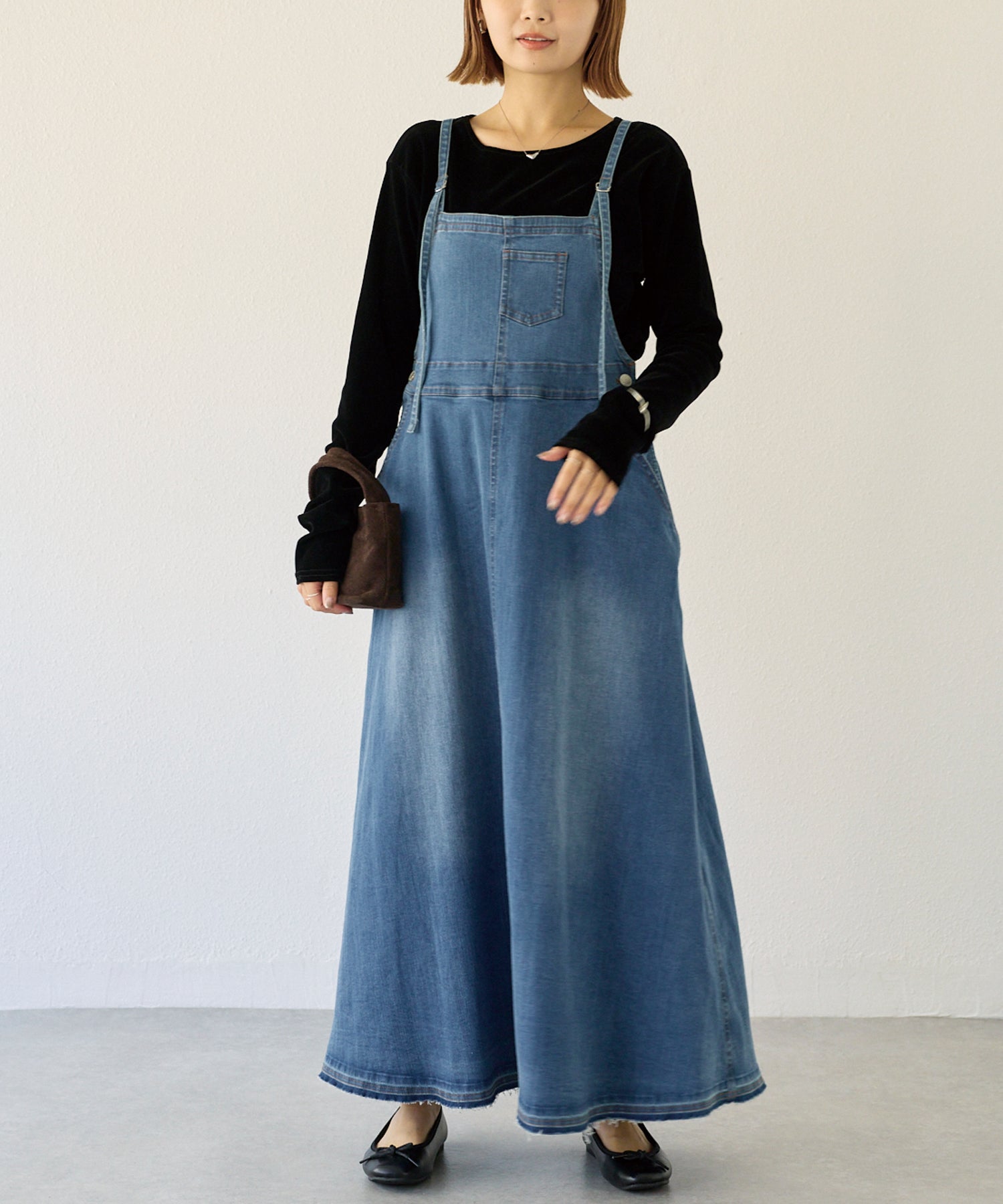 デニムジャンパースカート