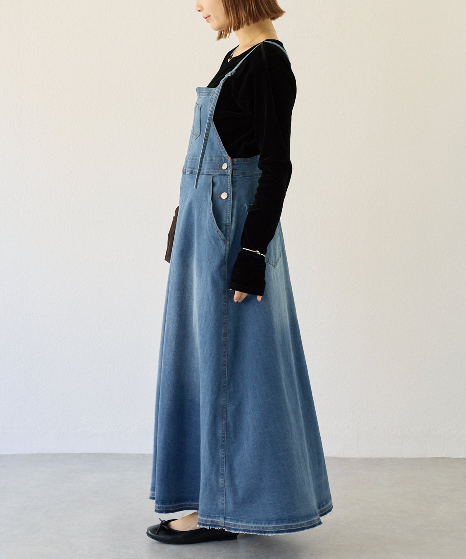 デニムジャンパースカート