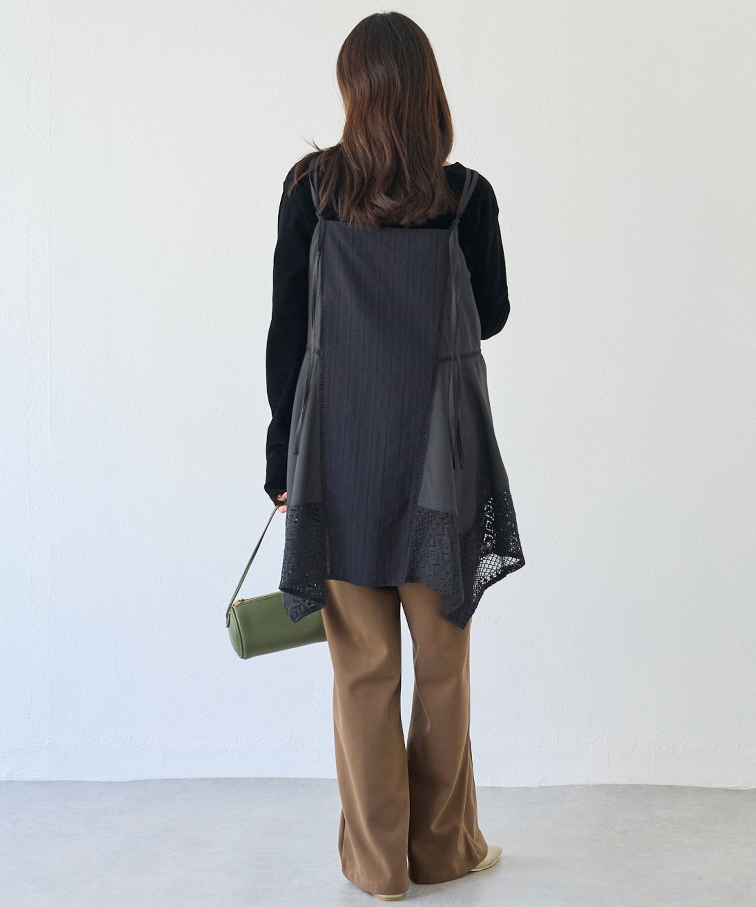 レース切替キャミチュニック