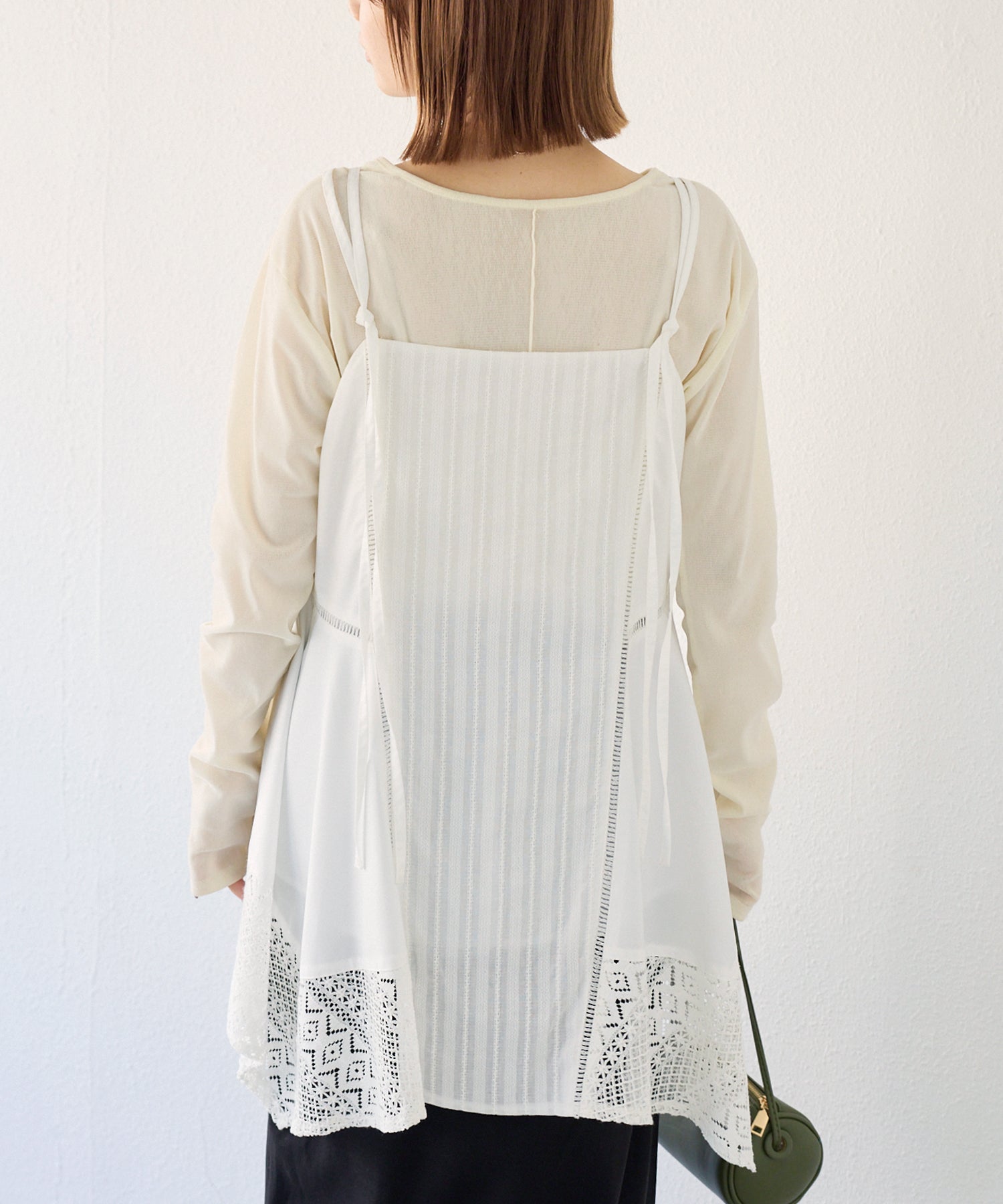 レース切替キャミチュニック