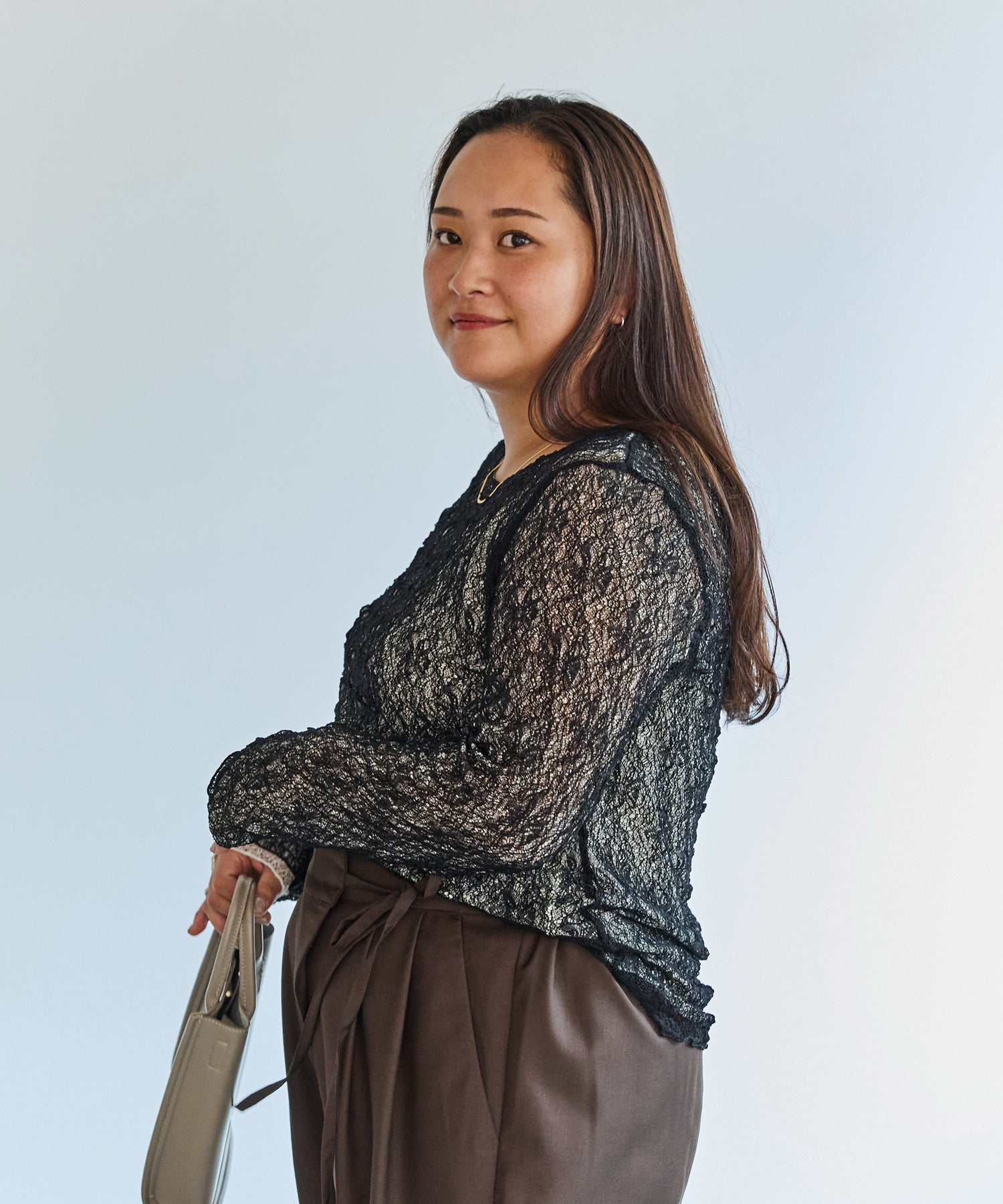 ブラック　model:161cm 着用サイズ:3L